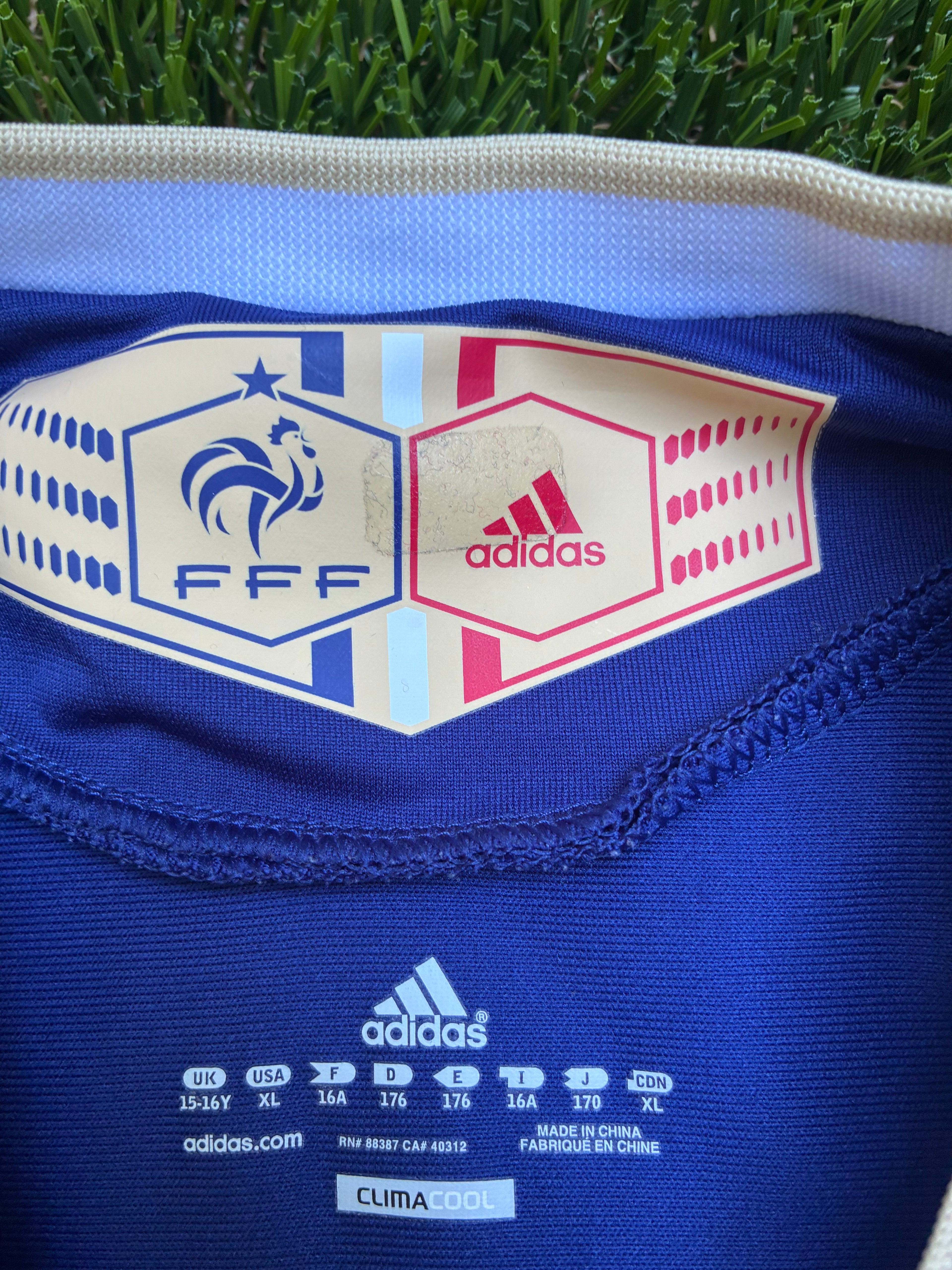 Adidas France 2010 World Cup Home Jersey Size Men’s small
