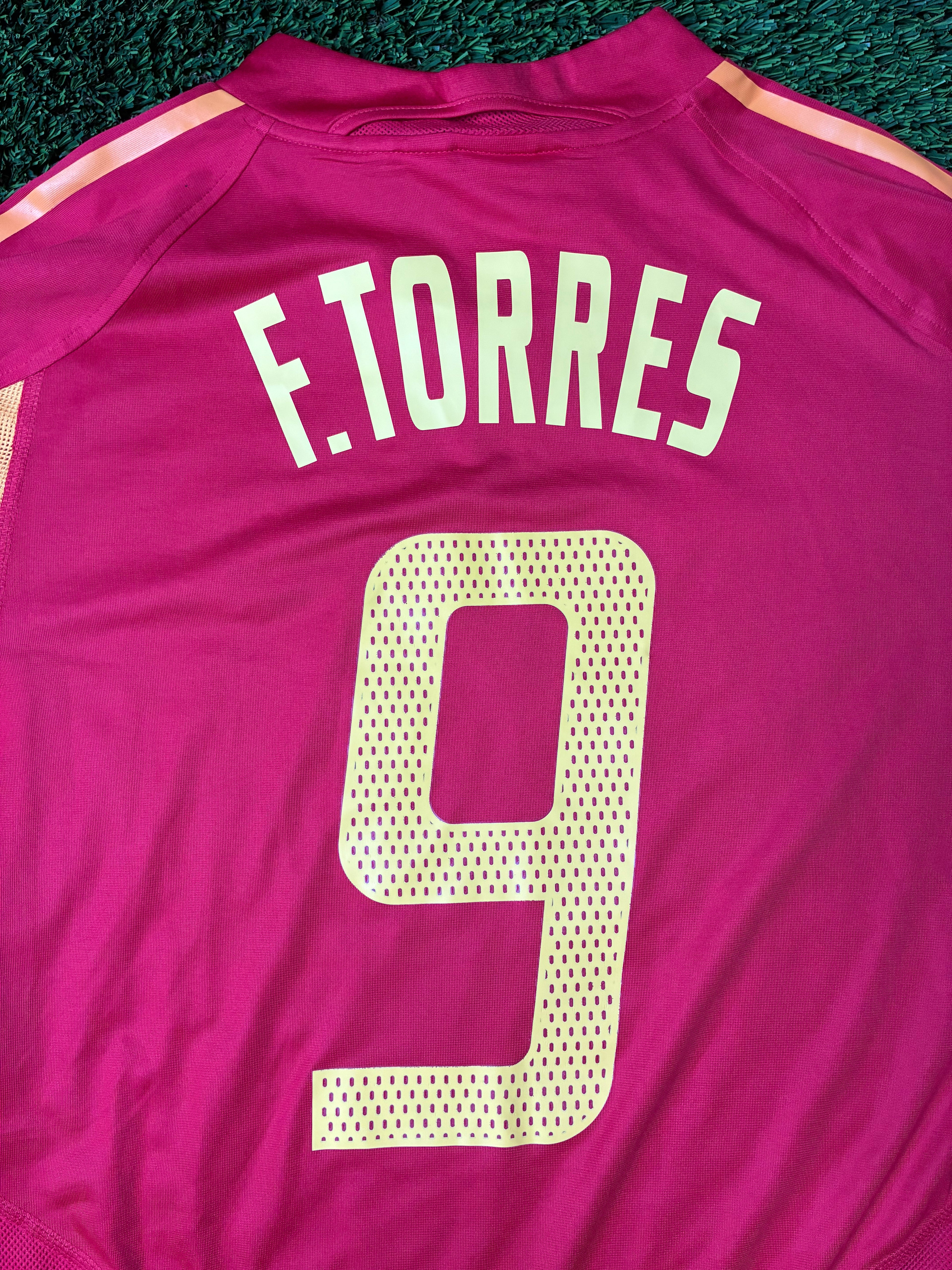 Adidas Torres #9 Spain 2004 Euros Home Jersey Size Men's Large