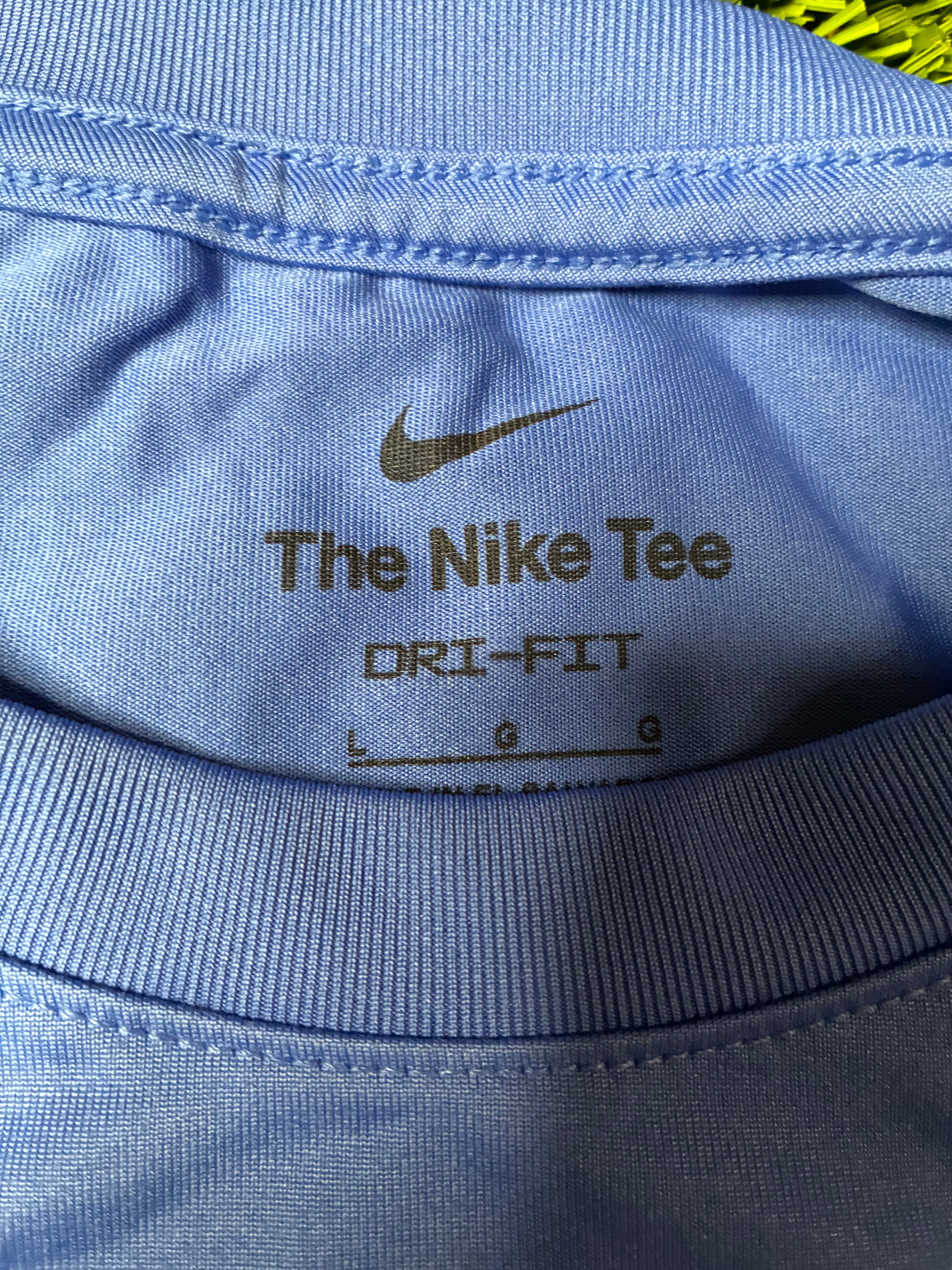 Blue Custom Nike Long Sleeve Jersey Size Large