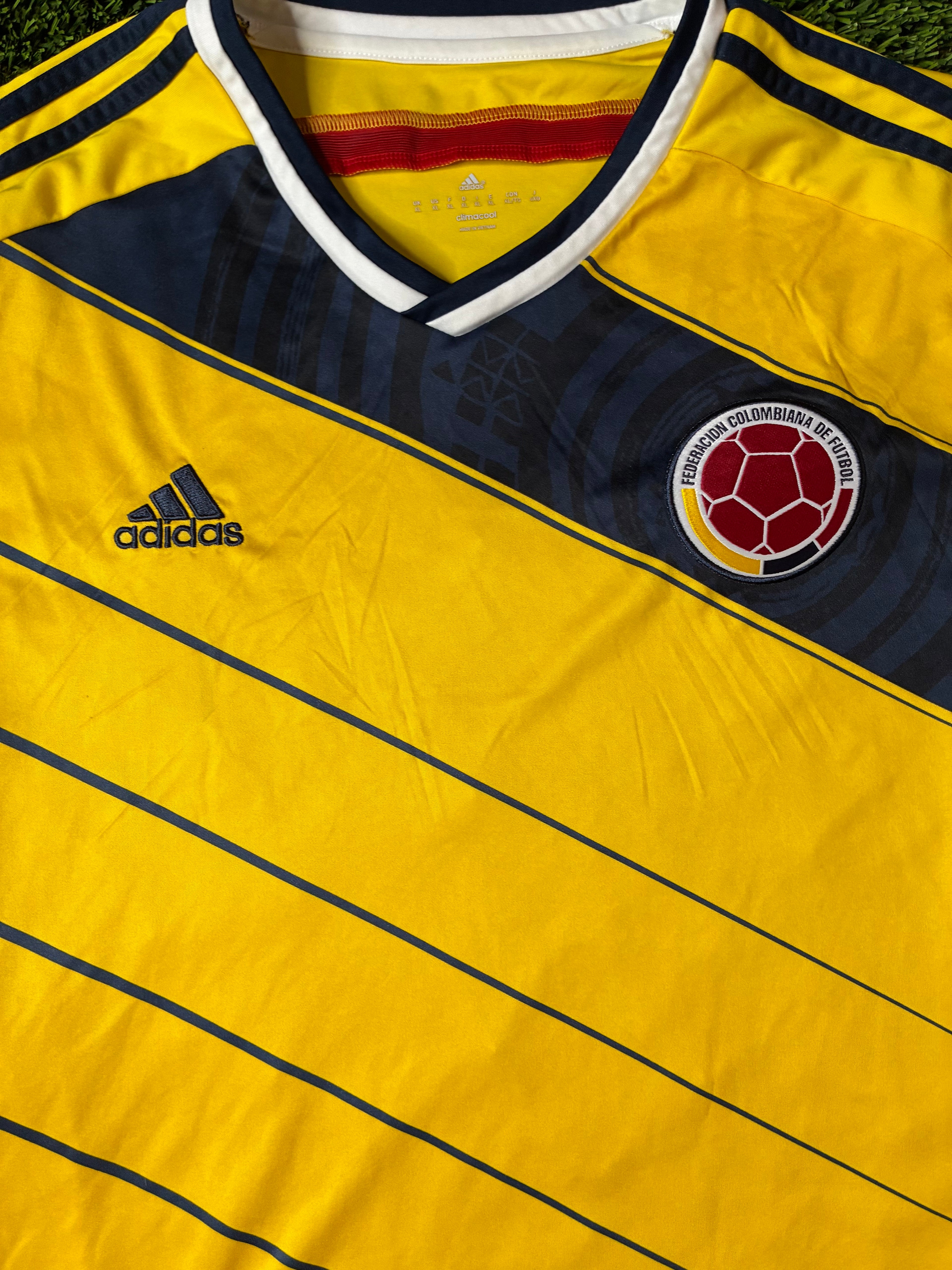 Adidas Colombia 2014 World Cup Jersey Size Men's XL