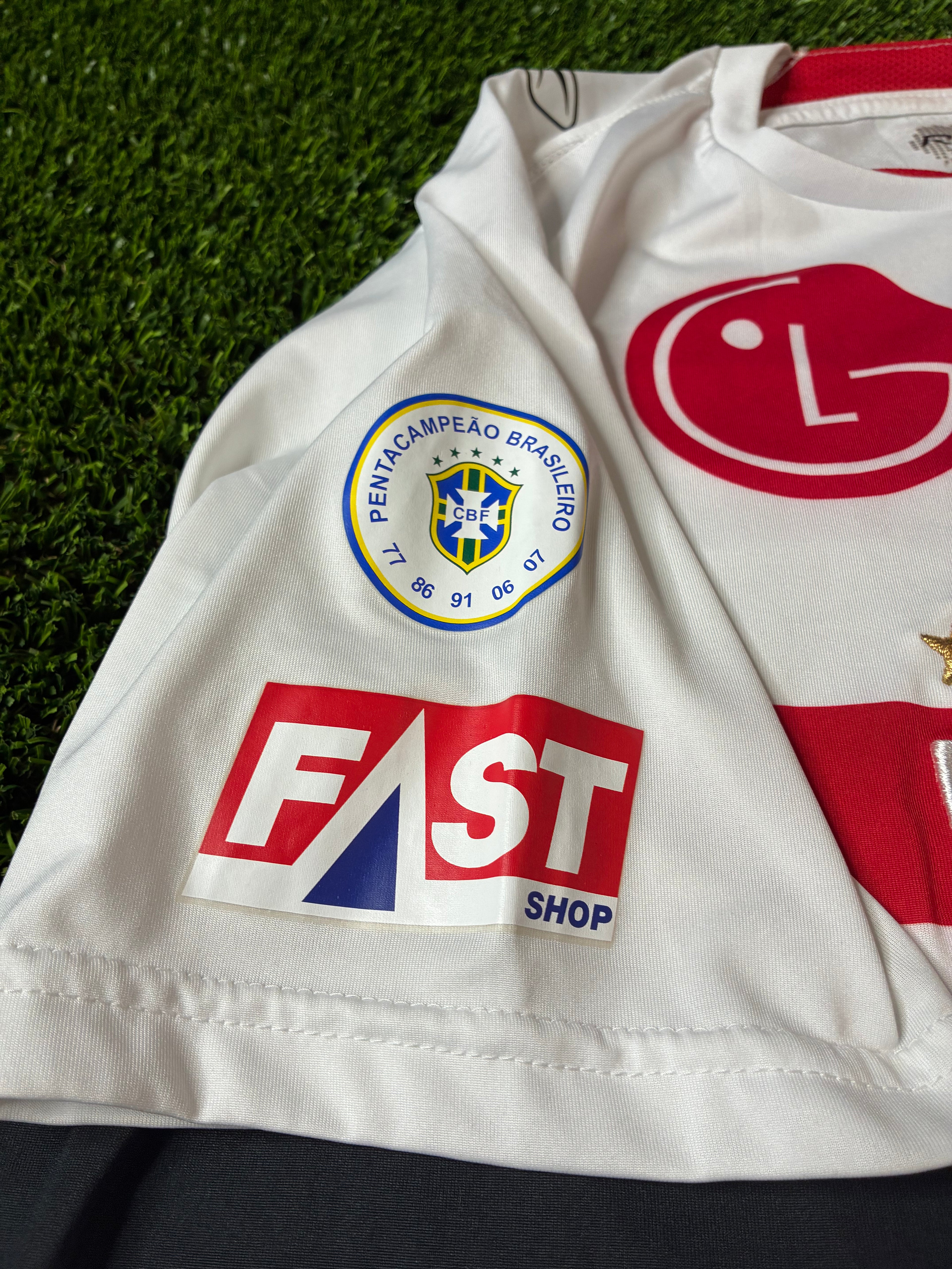 Reebok Adriano #10 São Paulo FC 06/07 Home Jersey Size Large