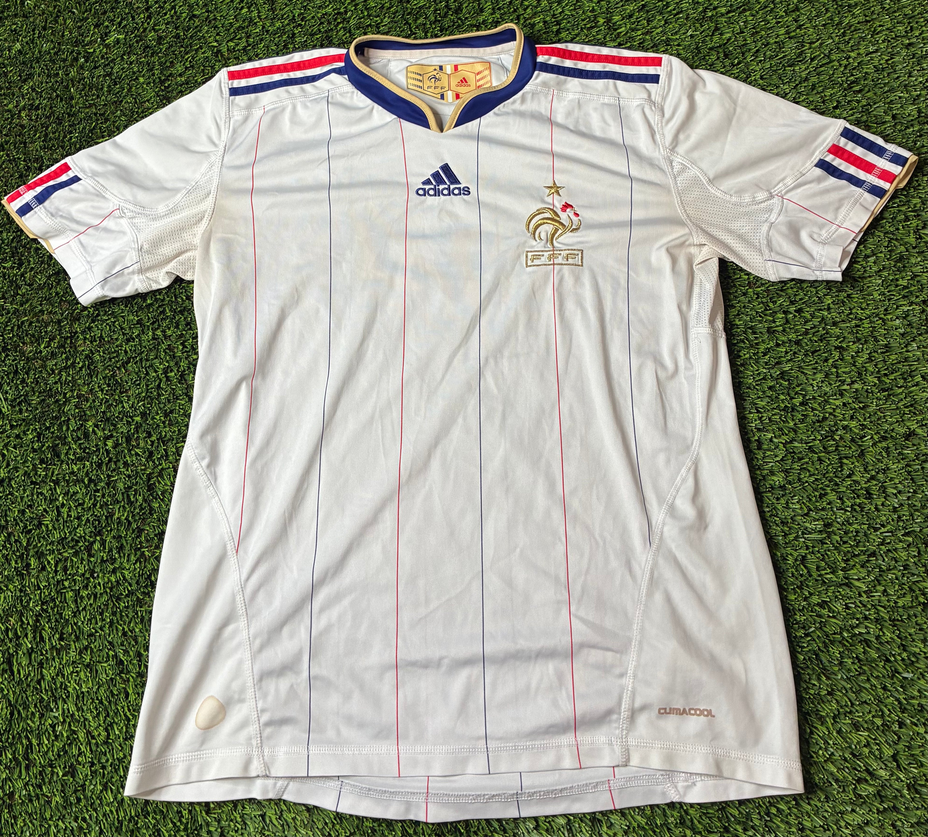 Adidas France 10/11 Away Jersey Size Men's Medium