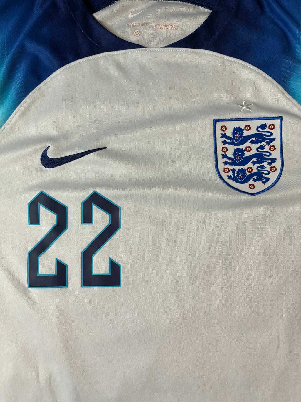 Nike Bellingham #22 England 2022 Home Size Large
