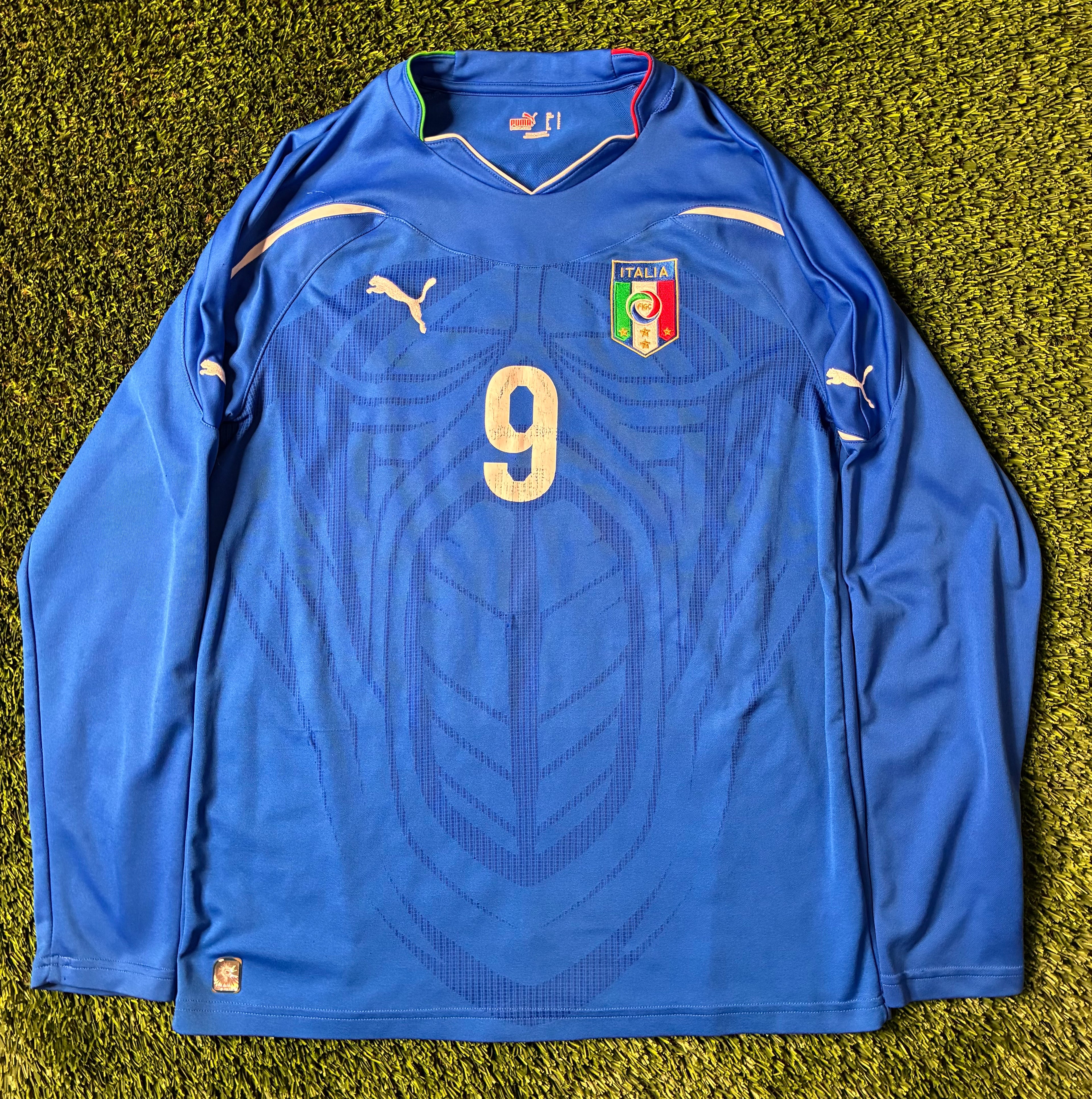Puma Luca Toni Italy 2010 World Cup Home Jersey Size Men's Large