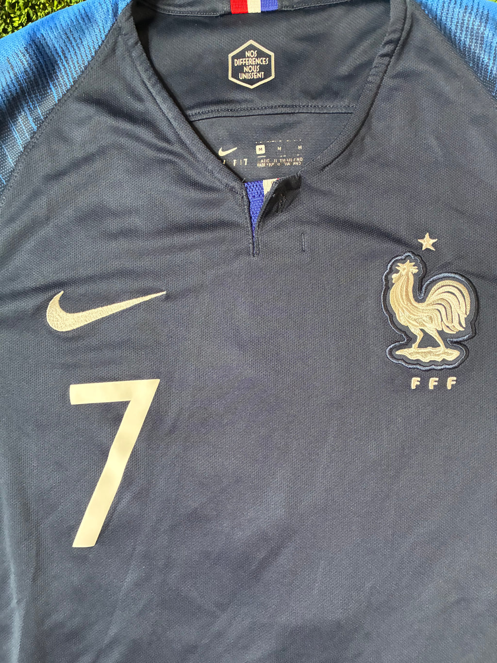 Nike Griezmann #7 France 18/19 Home Jersey Size Men’s Medium