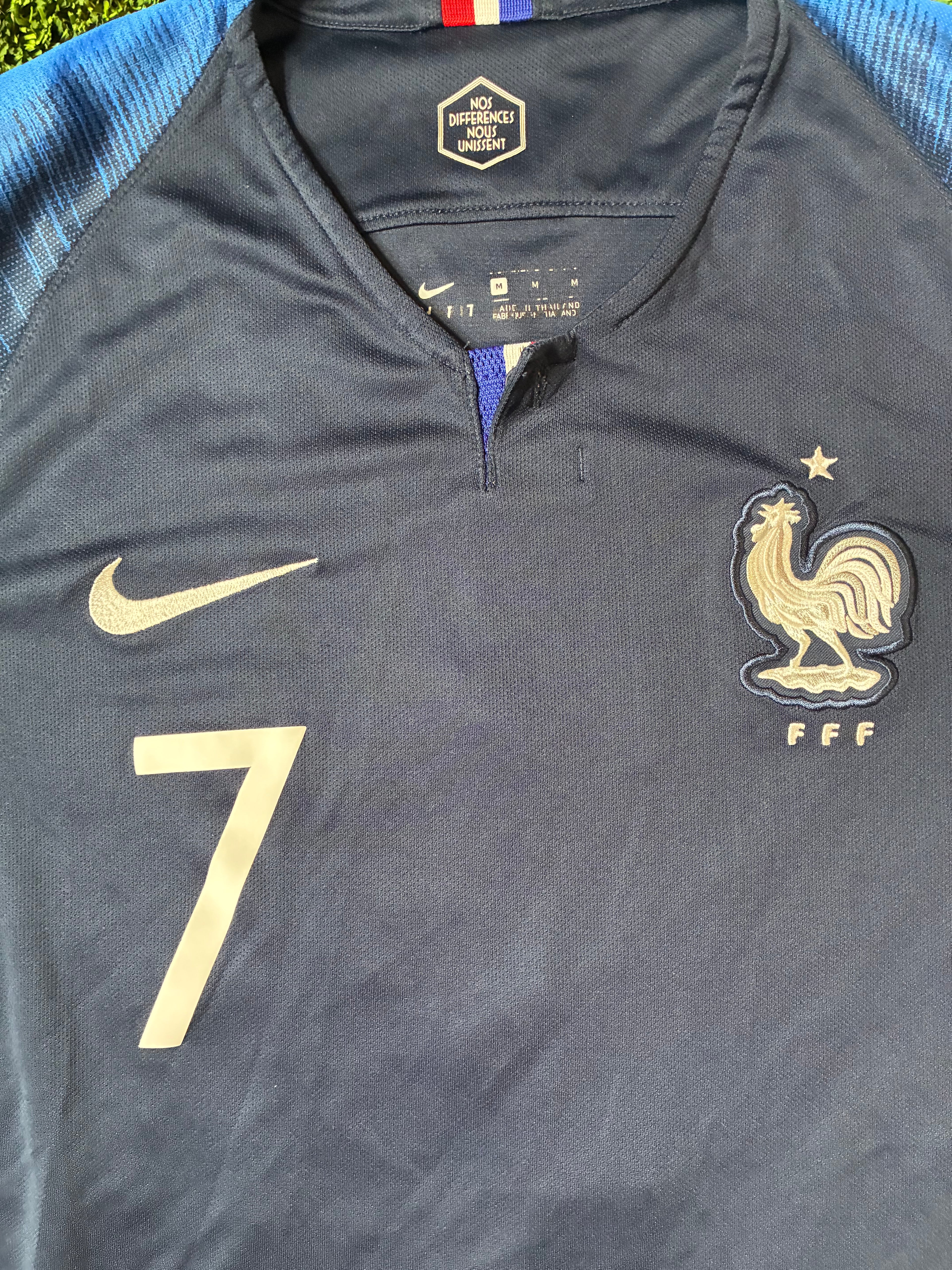Nike Griezmann #7 France 18/19 Home Jersey Size Men’s Medium