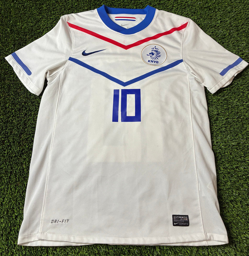 Nike Sneijder #10 Netherlands 2010 World Cup Away Jersey Size Men's Small