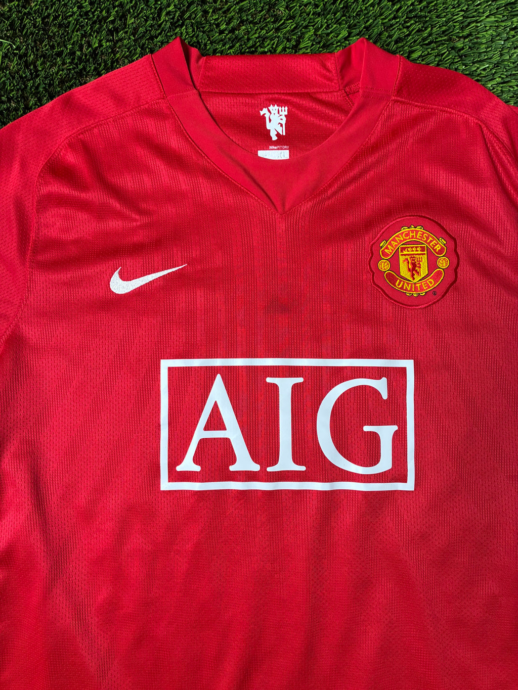 Vintage Nike Manchester United 07/08 Home Jersey Size Men's XL