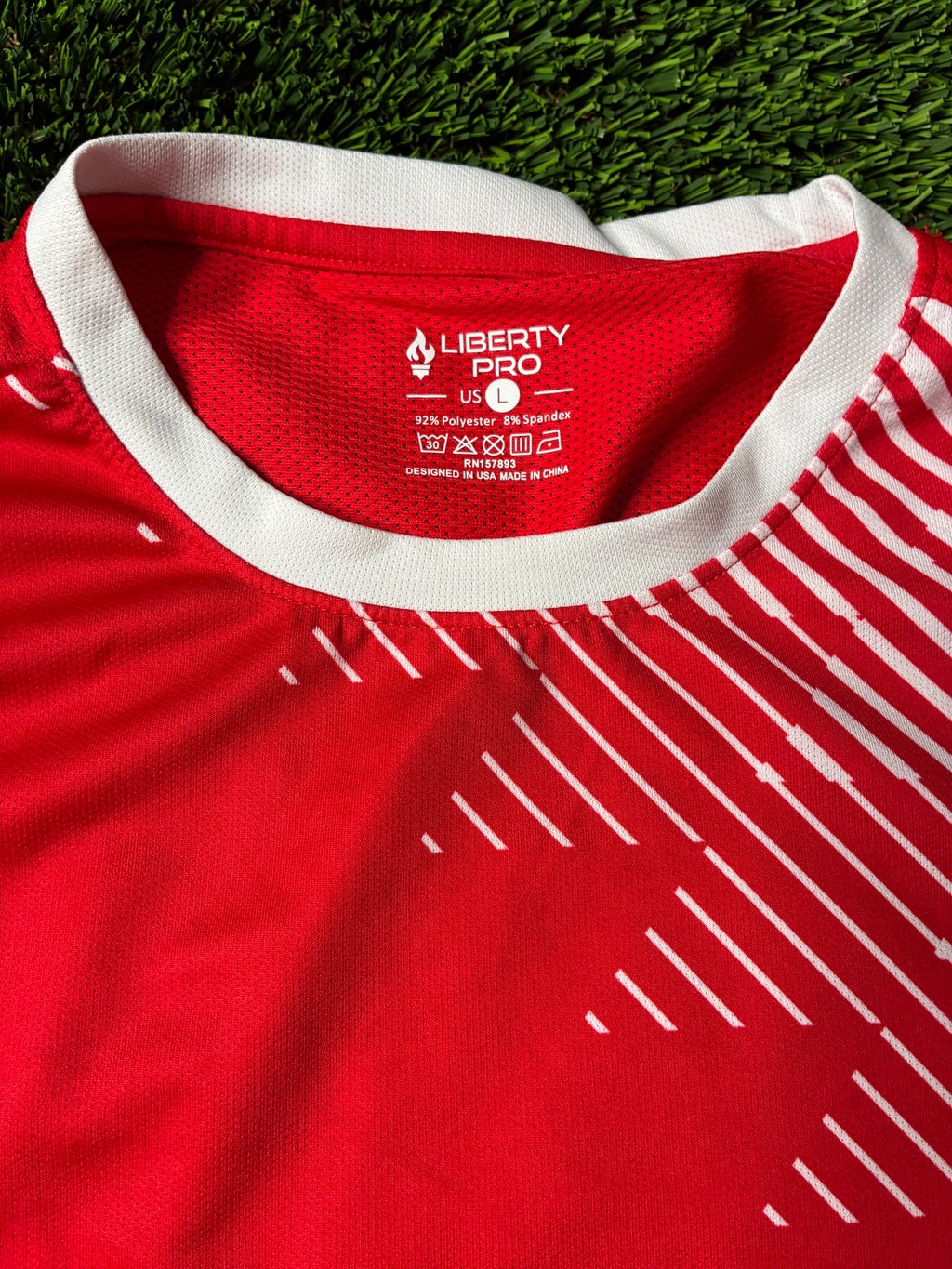 Red Custom Jersey Size Large