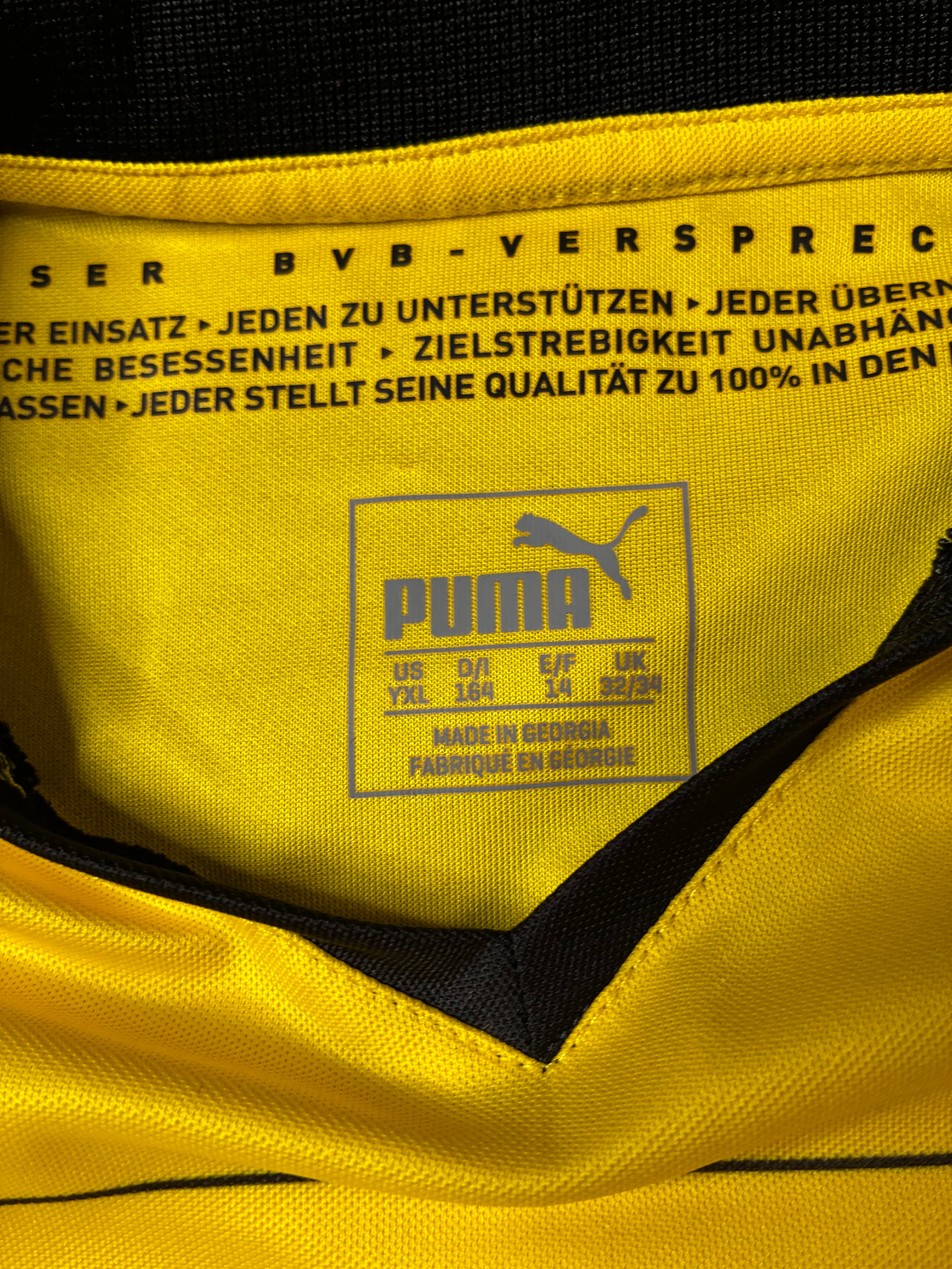 Puma Borussia Dortmund 15/16 Home Size Youth XL