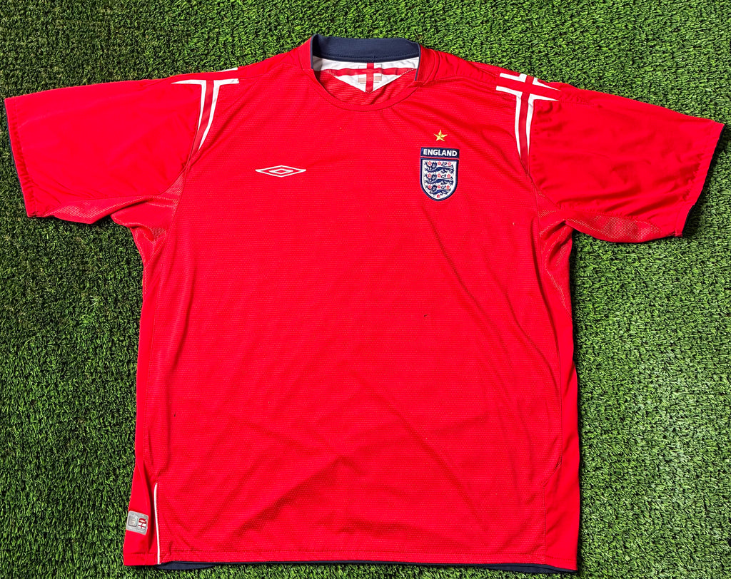 Vintage England 04/06 Away Jersey Size Men's 2XL
