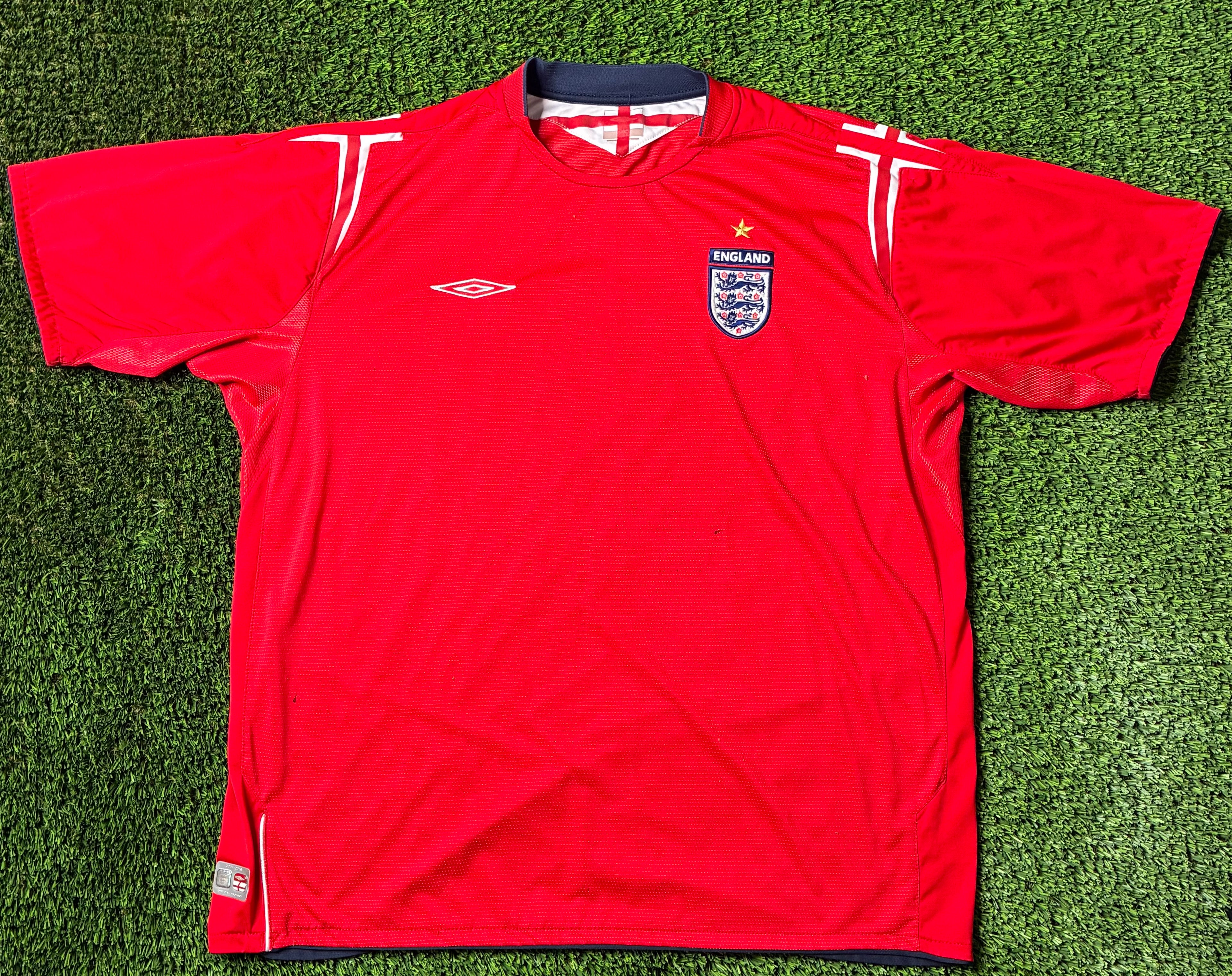 Vintage England 04/06 Away Jersey Size Men's 2XL