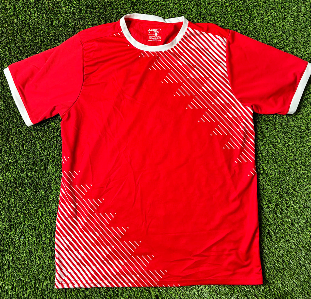 Red Custom Jersey Size Large