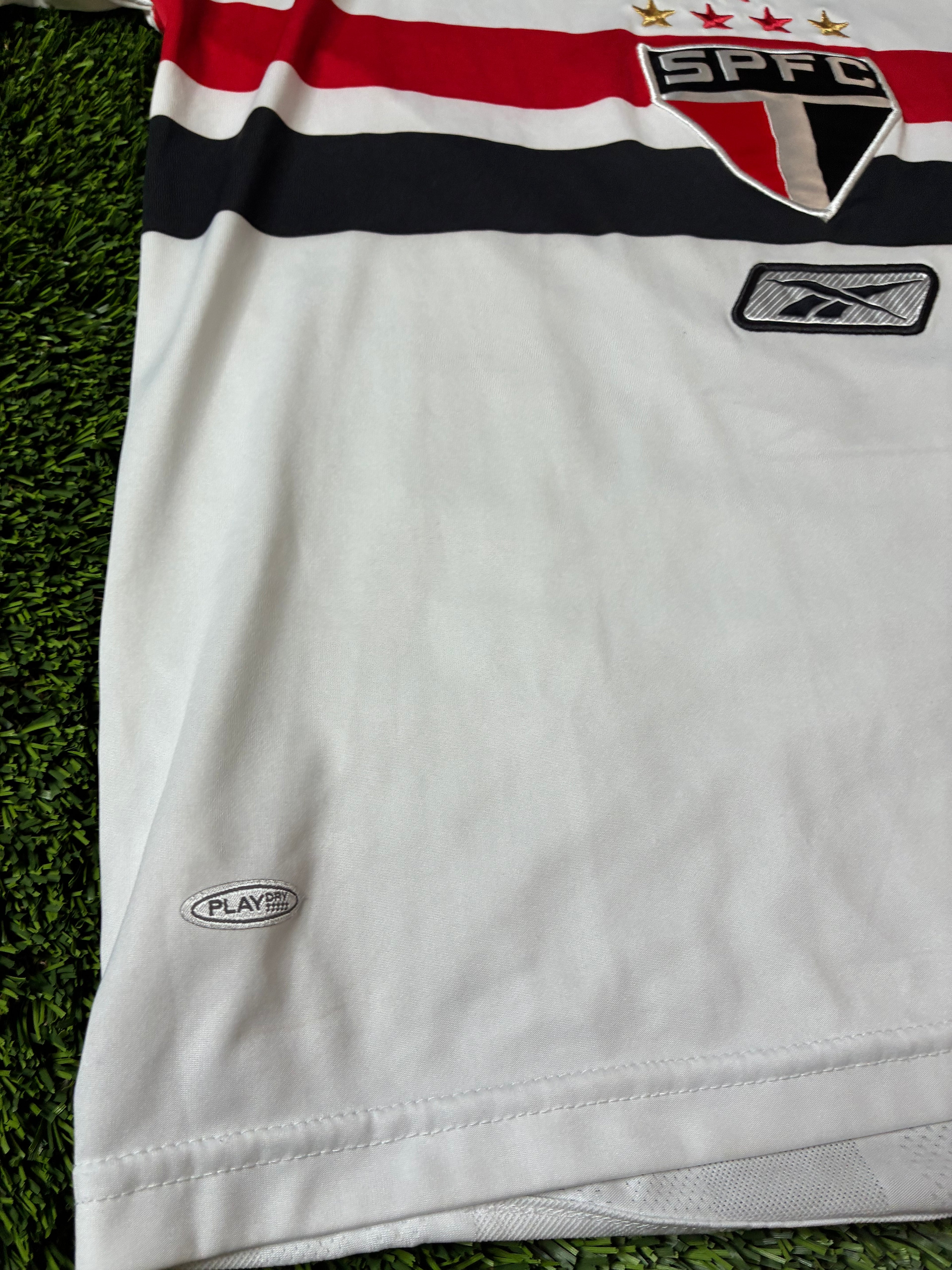 Reebok Adriano #10 São Paulo FC 06/07 Home Jersey Size Large