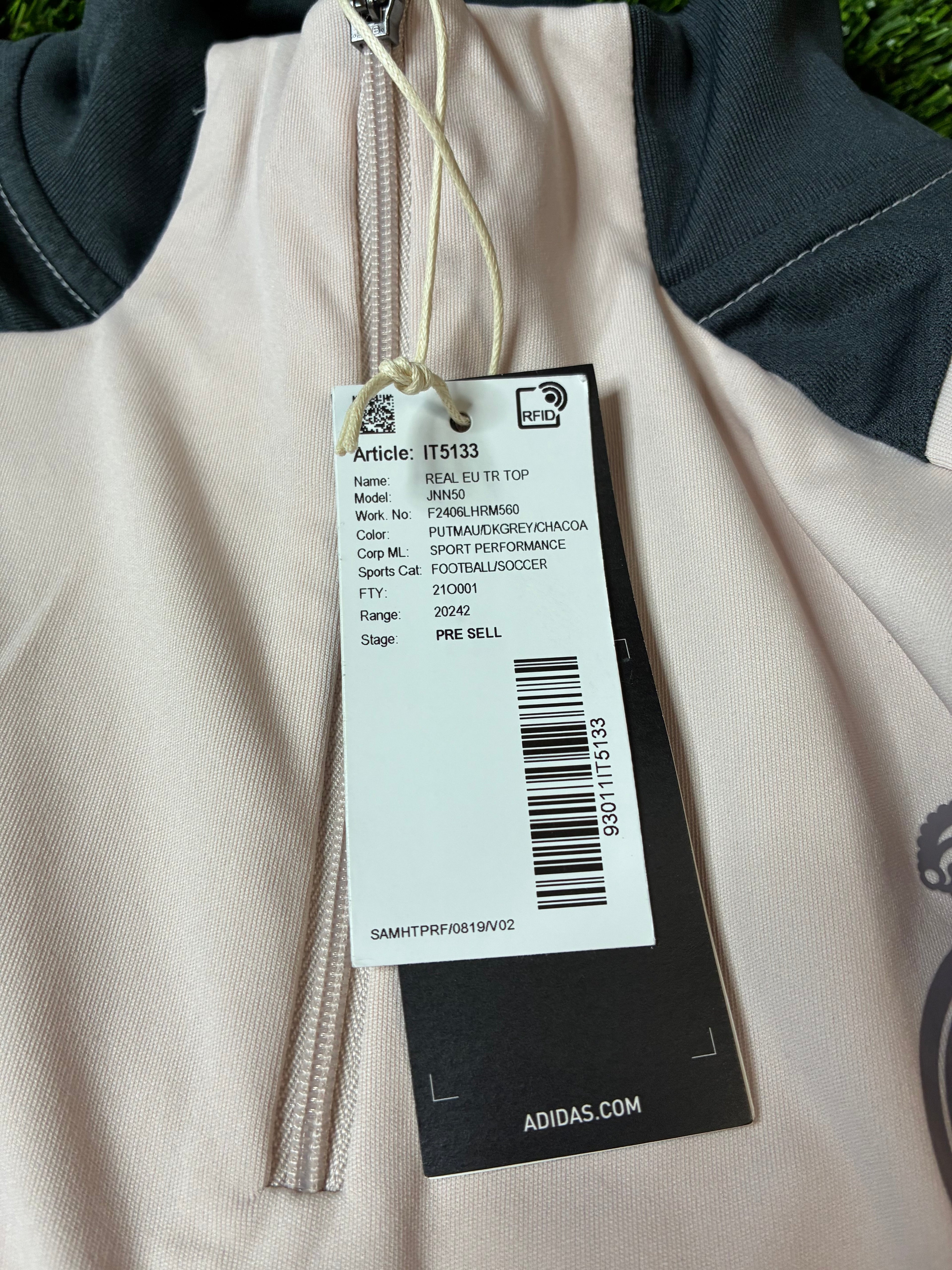 Adidas Real Madrid 1/4 Zip SAMPLE Size Medium