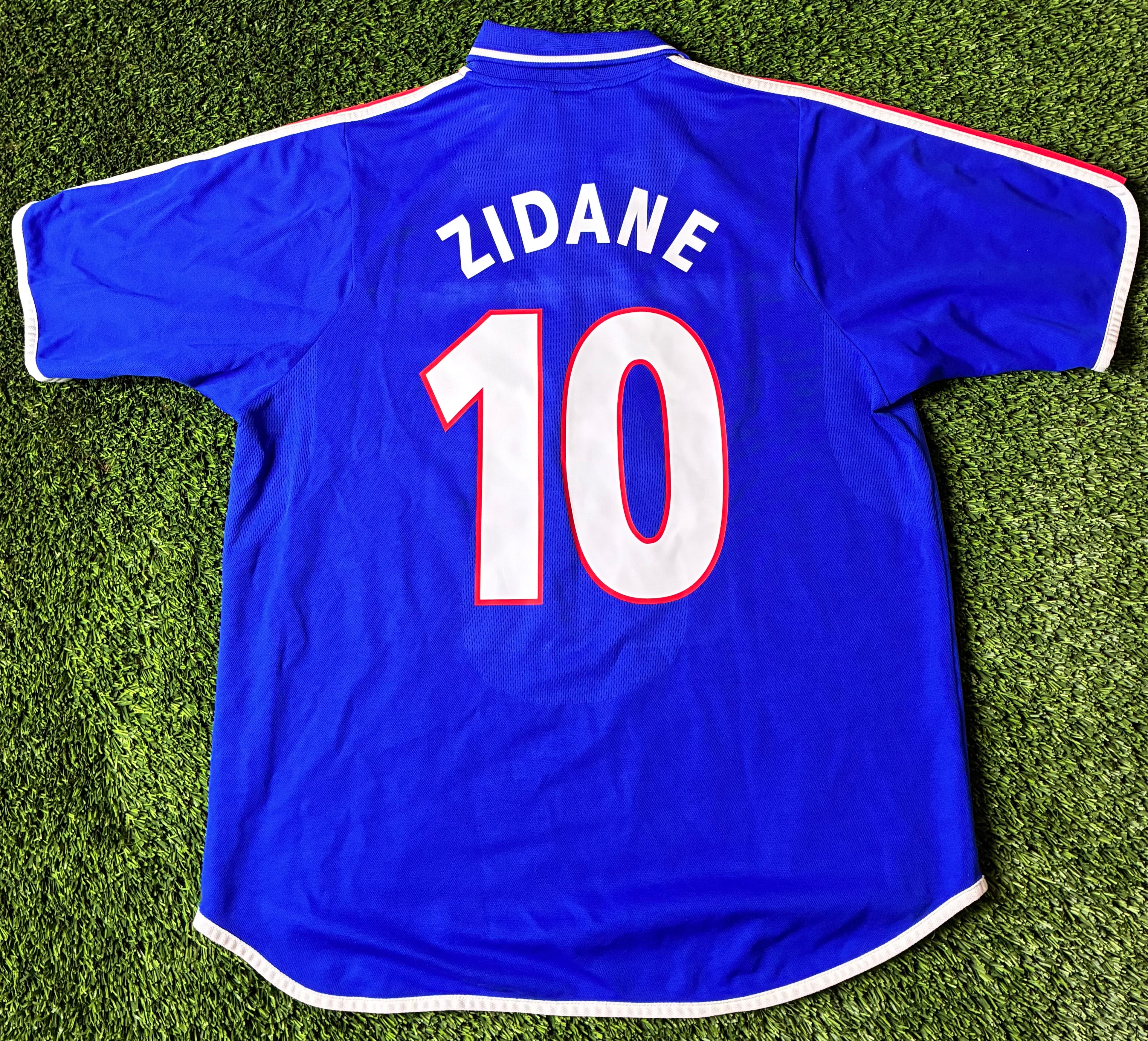 Adidas Zidane #10 France 00/02 Home Jersey Size Men’s XL