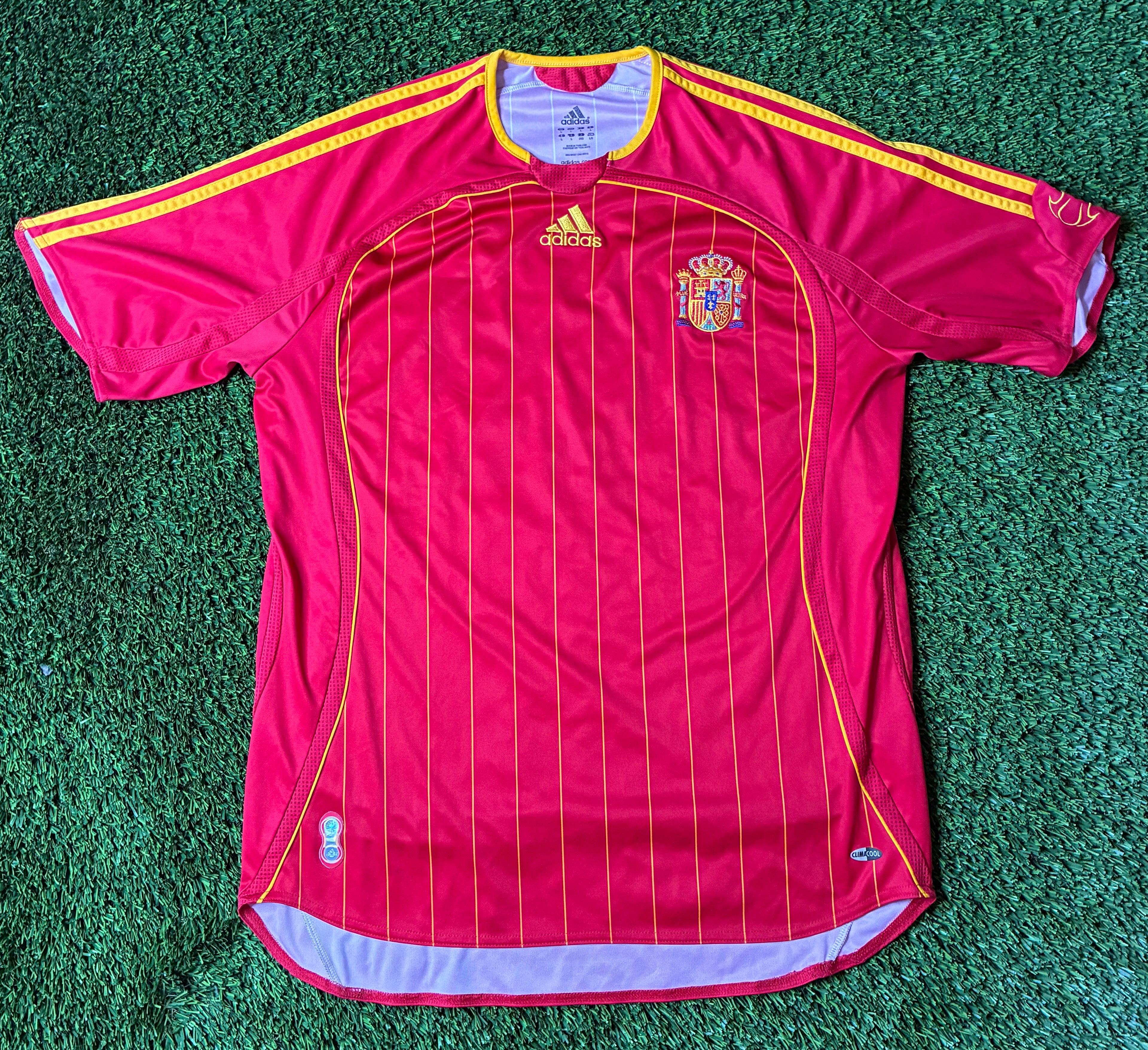 Adidas Spain 2006 World Cup Home Jersey Size Men's Large