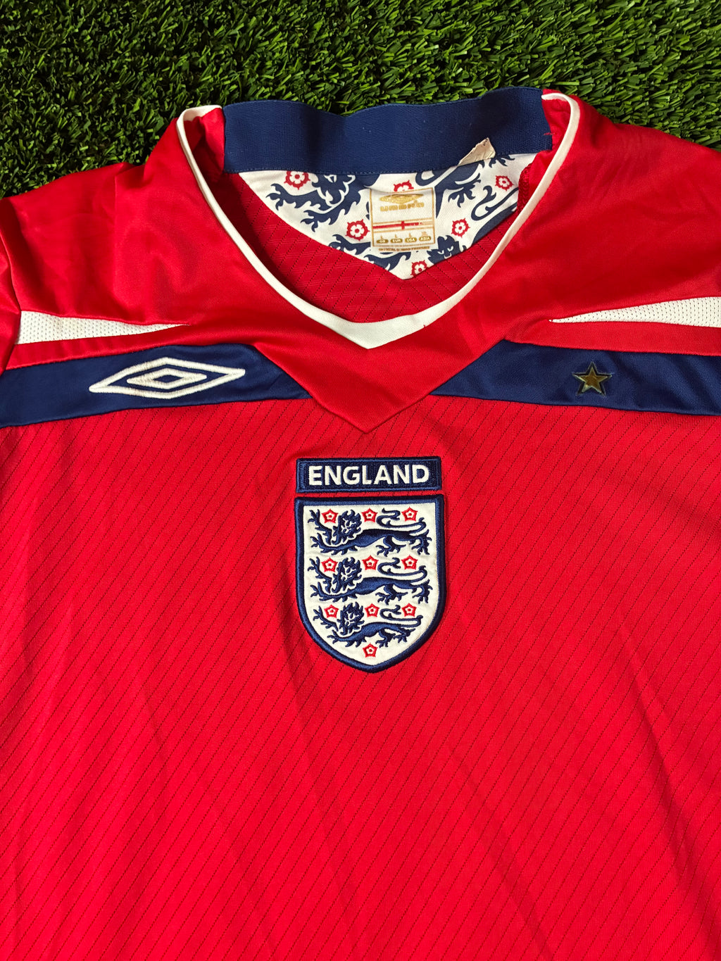 Umbro England 08/10 Away LS Size Large