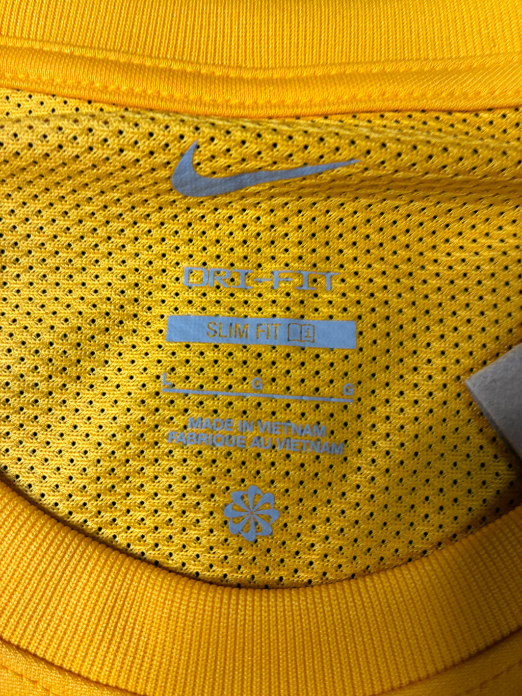Yellow Nike Custom Jersey Size Women's Large
