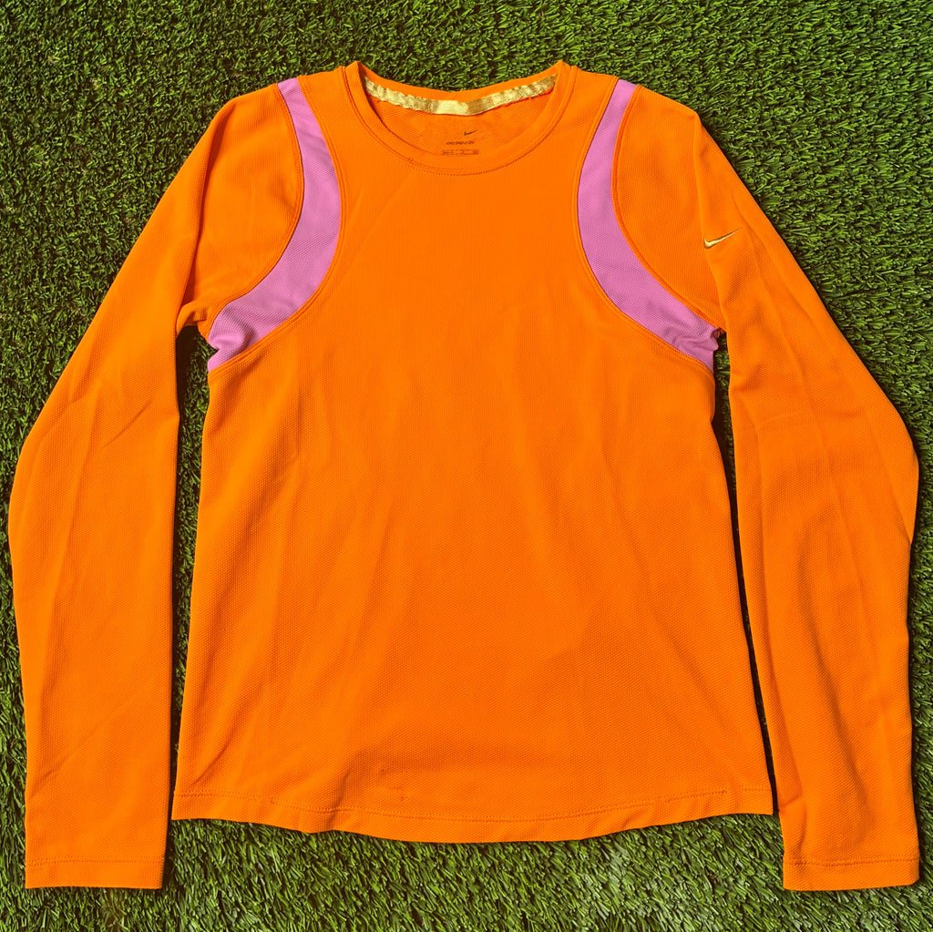 Orange Nike Custom Jersey Size Women's Small