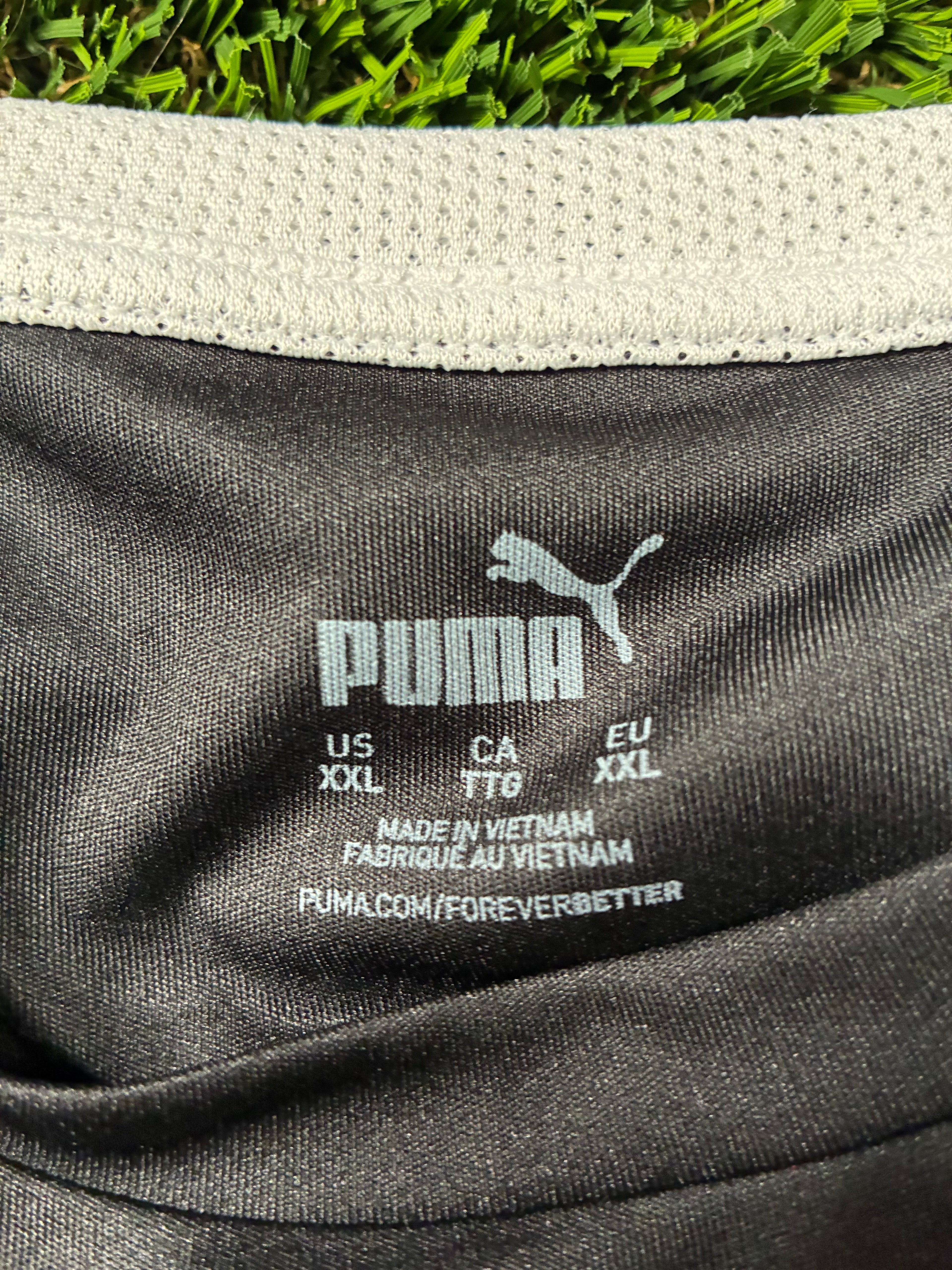 Black Puma Custom Jersey Size Men's 2XL