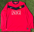 Nike Manchester United 09/10 LS Home Jersey Size XL