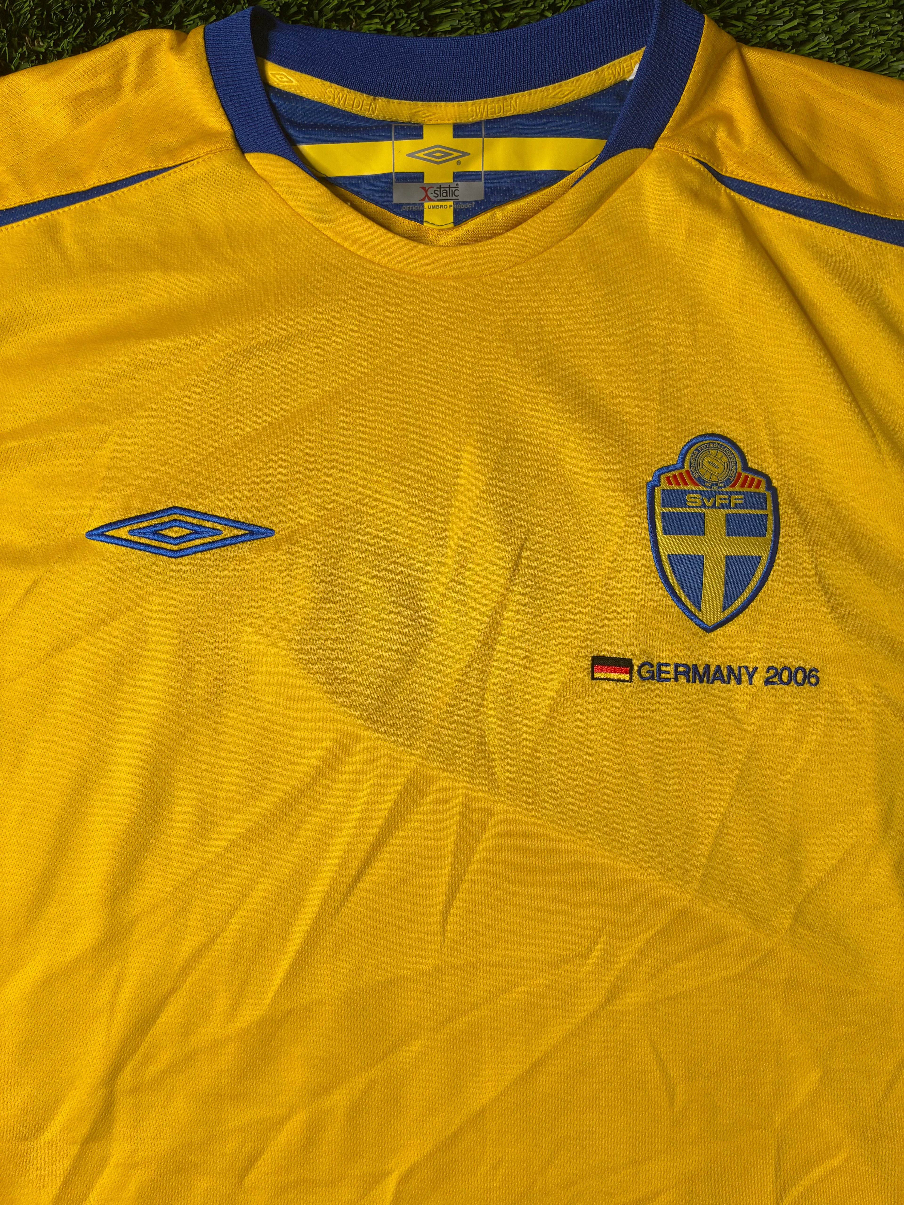 Umbro Sweden 2006 World Cup Home Jersey Size Men's 2XL