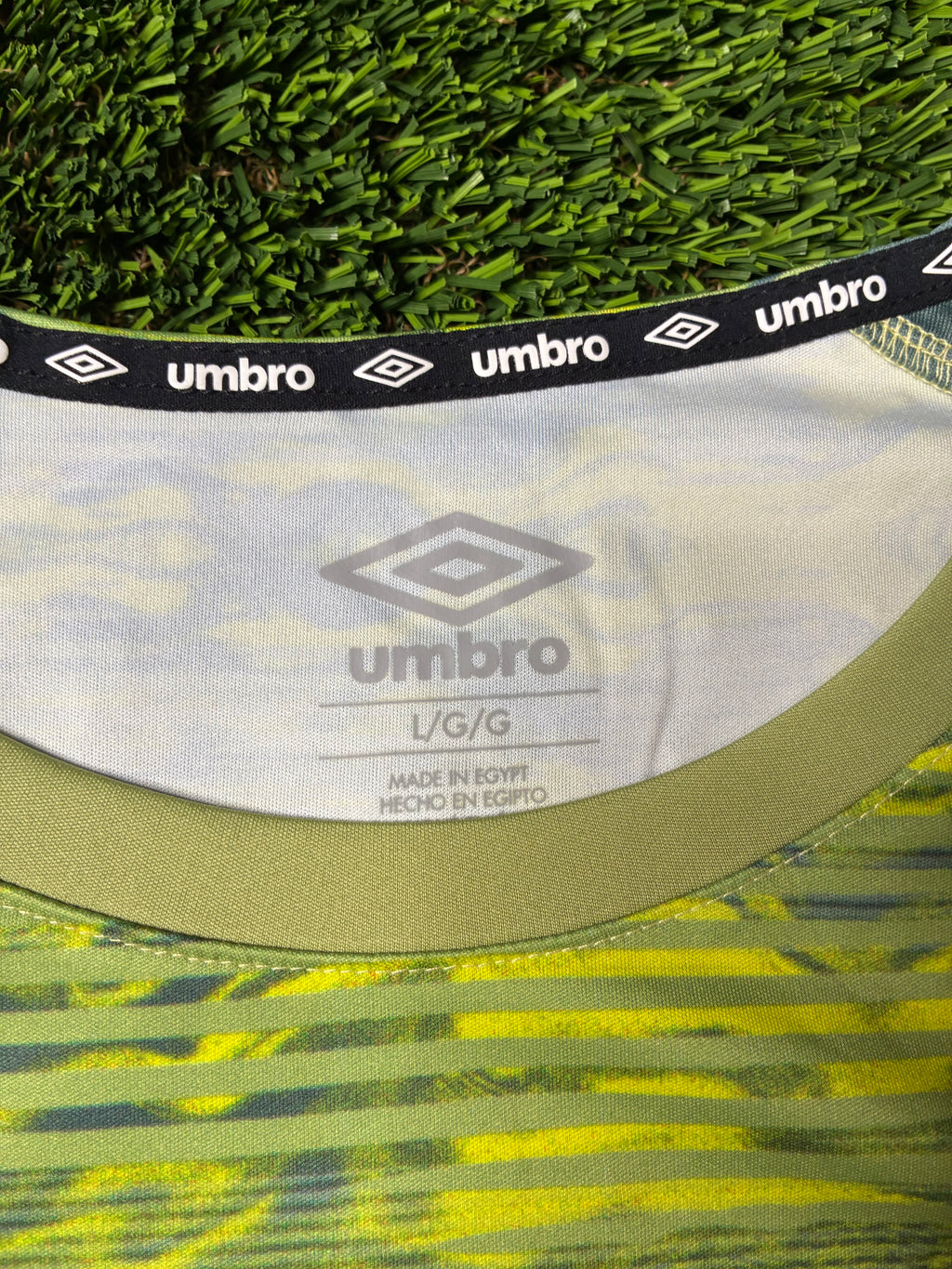 Green Umbro Custom Jersey Size Men's Large