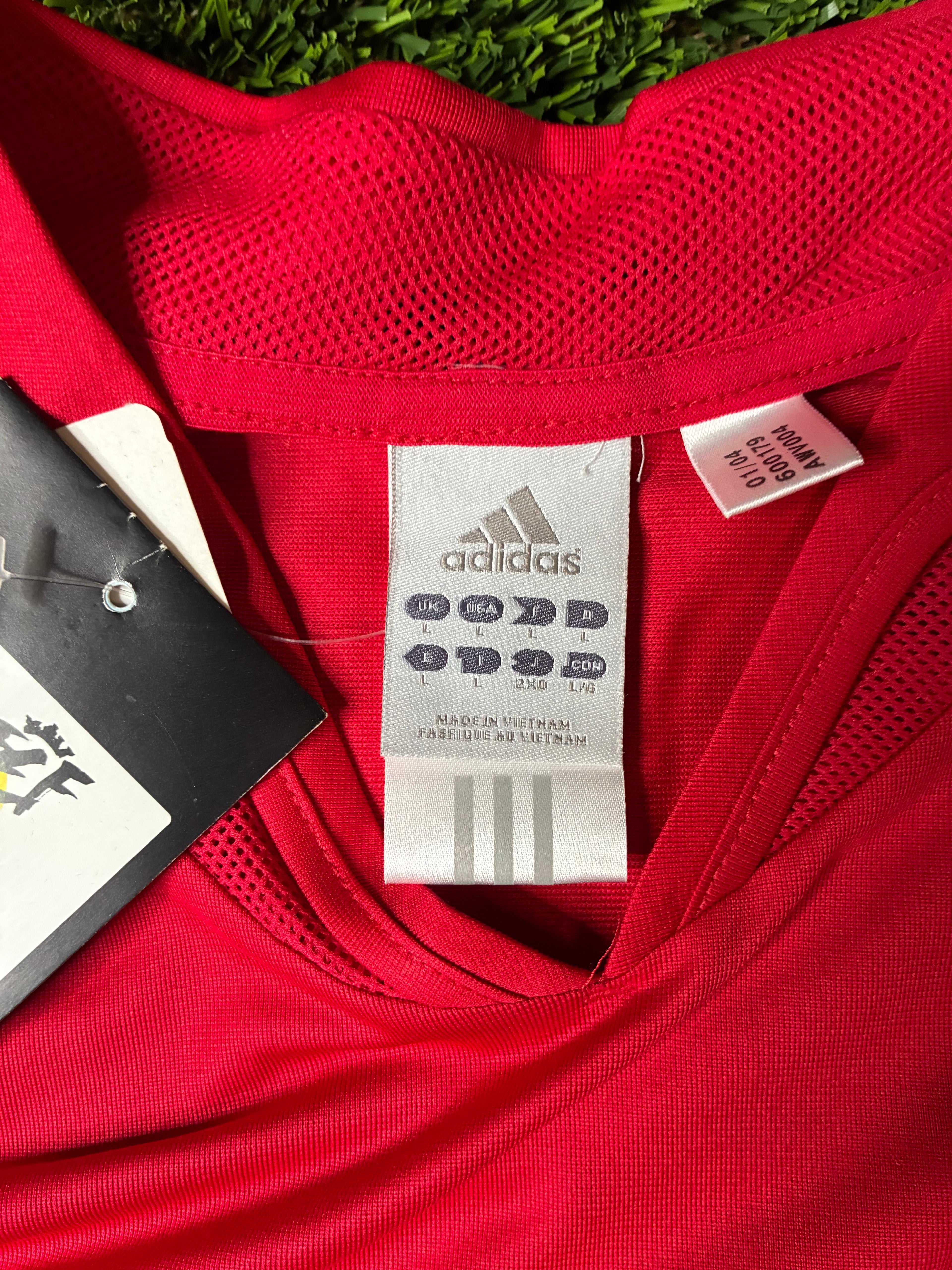 Adidas Torres #9 Spain 2004 Euros Home Jersey Size Men's Large