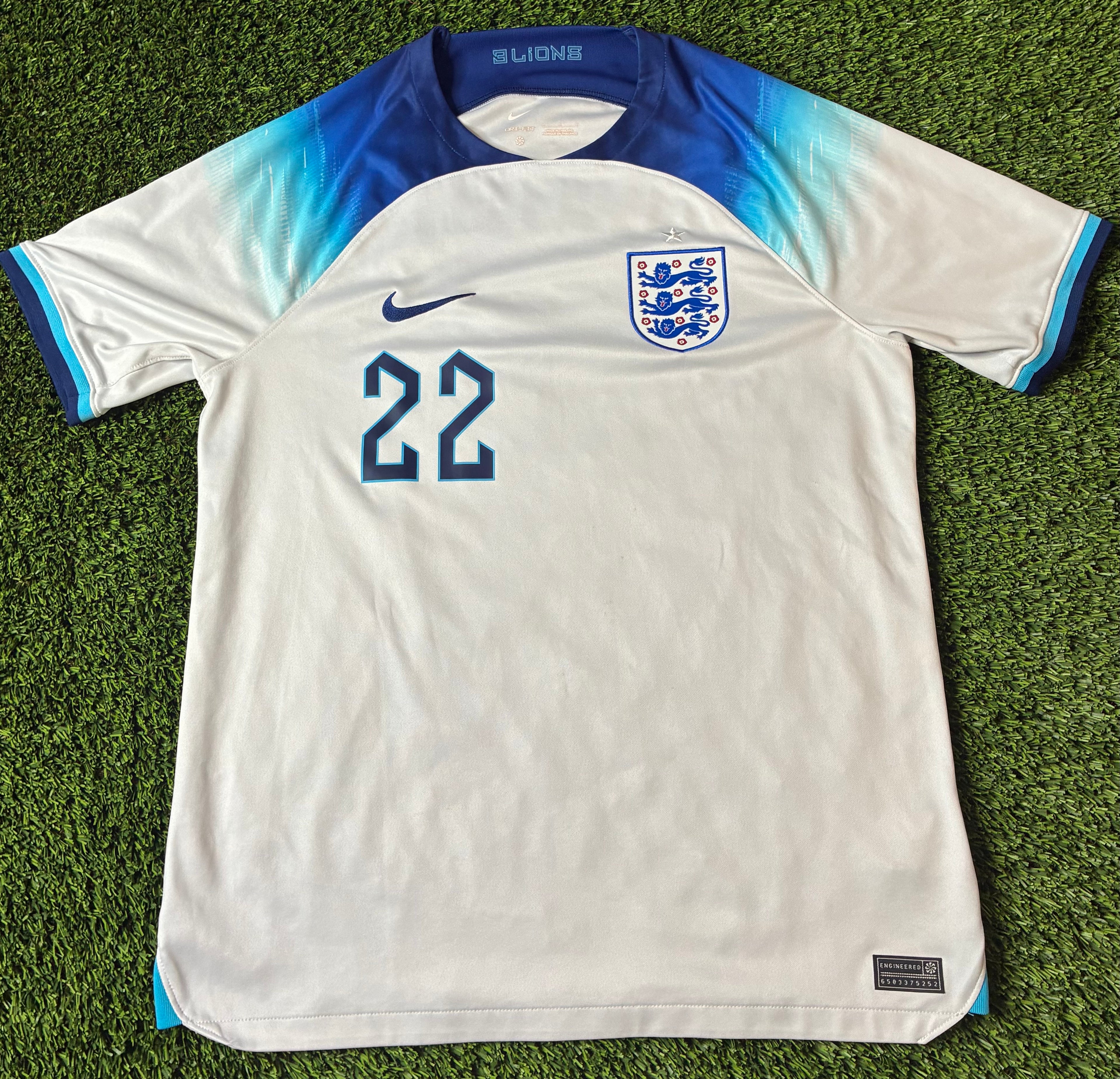 Nike Bellingham #22 England 2022 Home Size Large