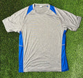 Grey/Blue Custom Jersey Size Medium