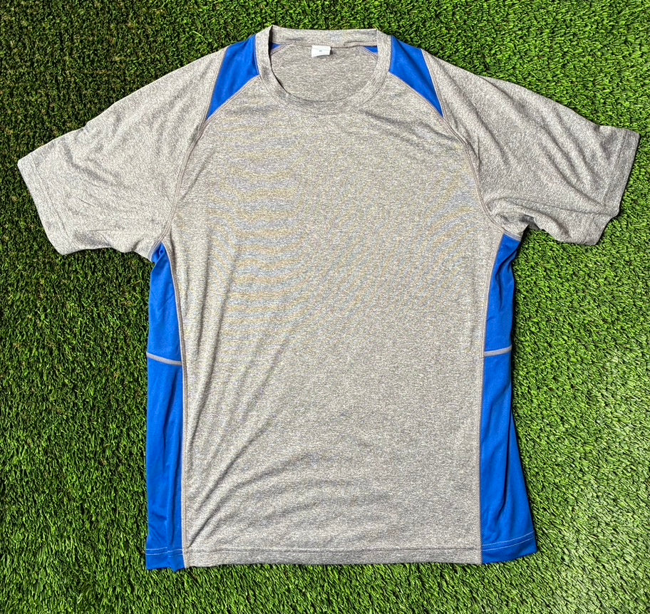 Grey/Blue Custom Jersey Size Medium