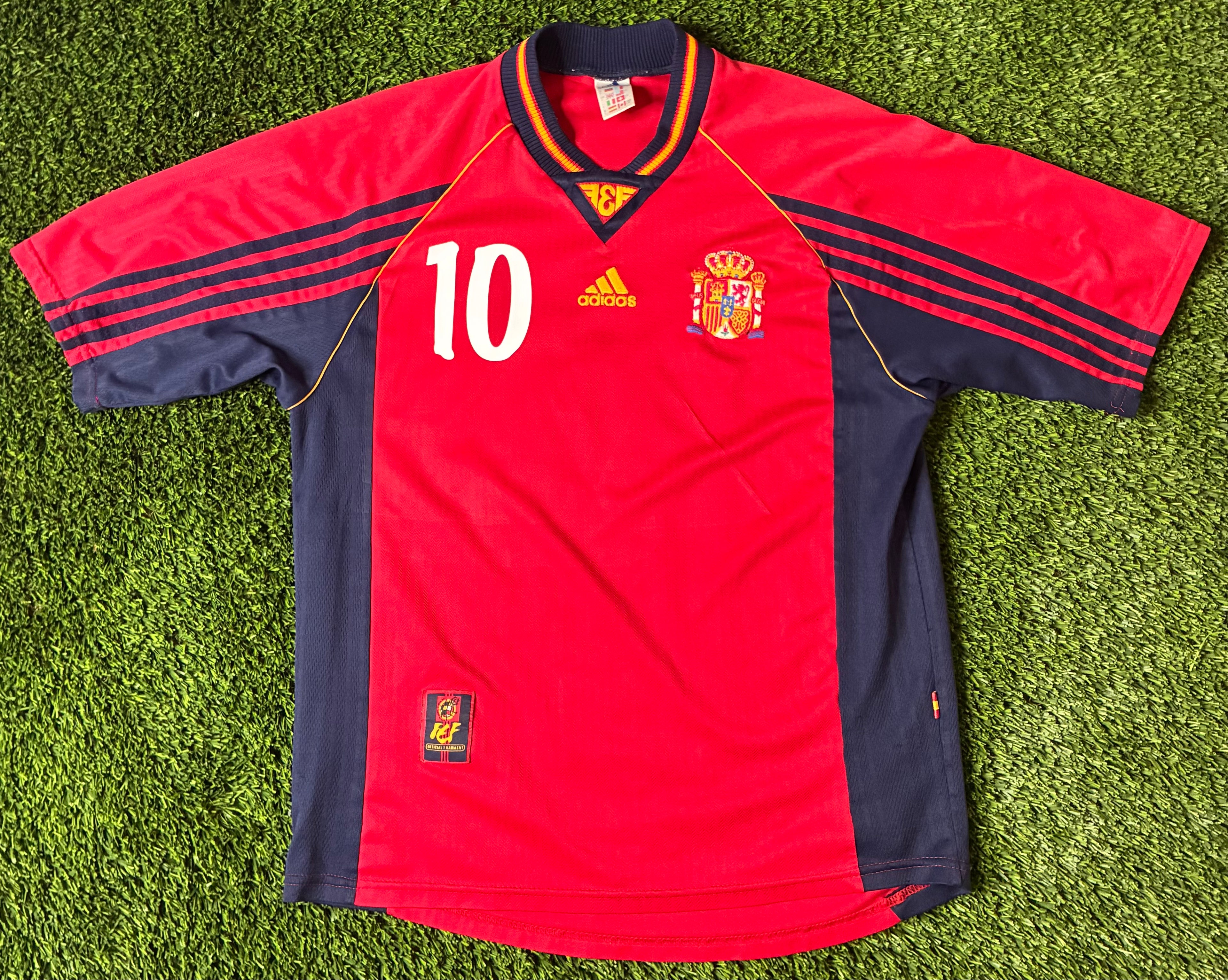 Adidas Raul #10 Spain ‘98 Home Size Men’s Large