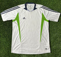 White/Green Custom Adidas Jersey Size Large