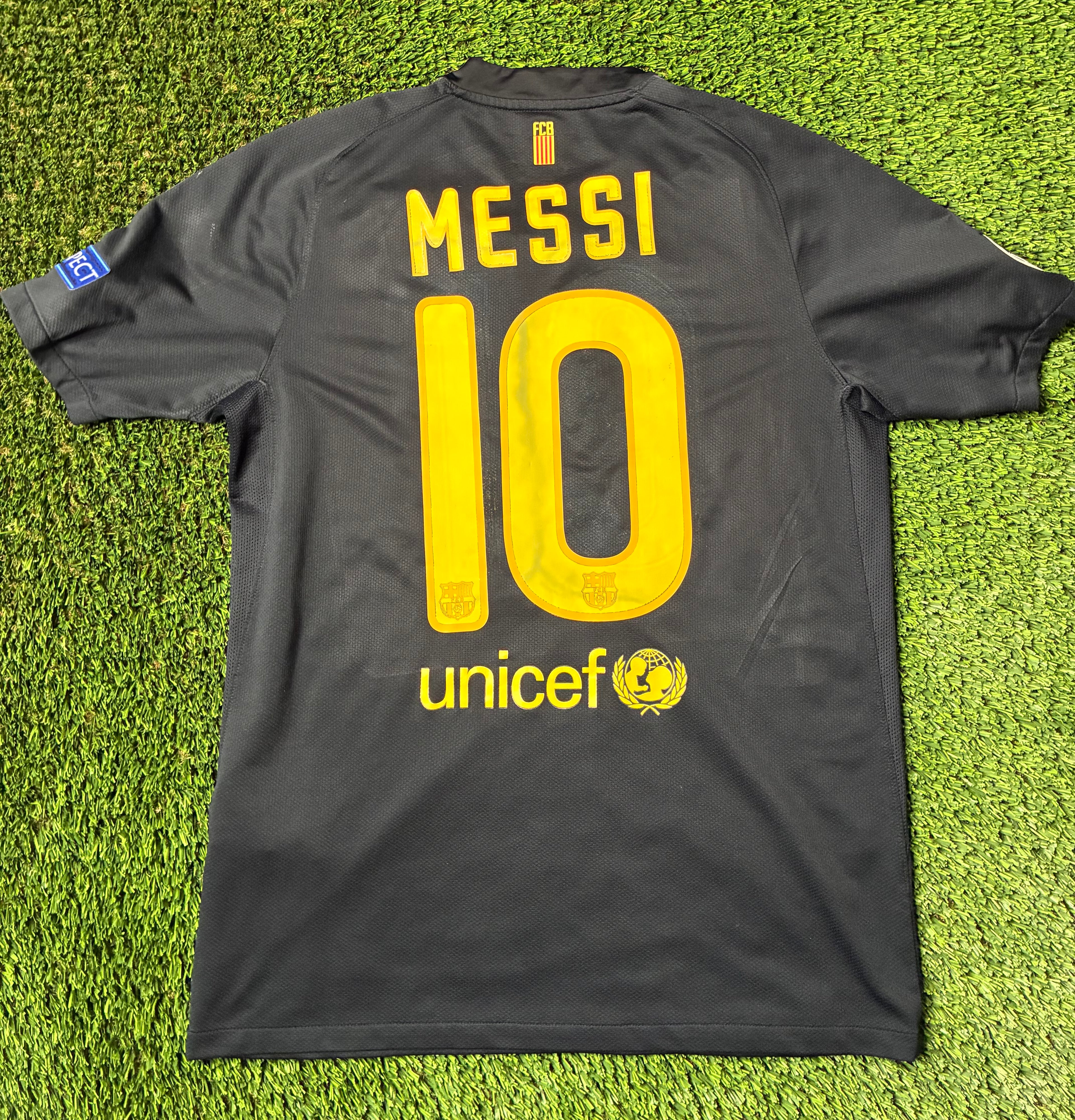 Vintage Nike Messi #10 Barcelona 12/13 Away Jersey Size Men's Medium