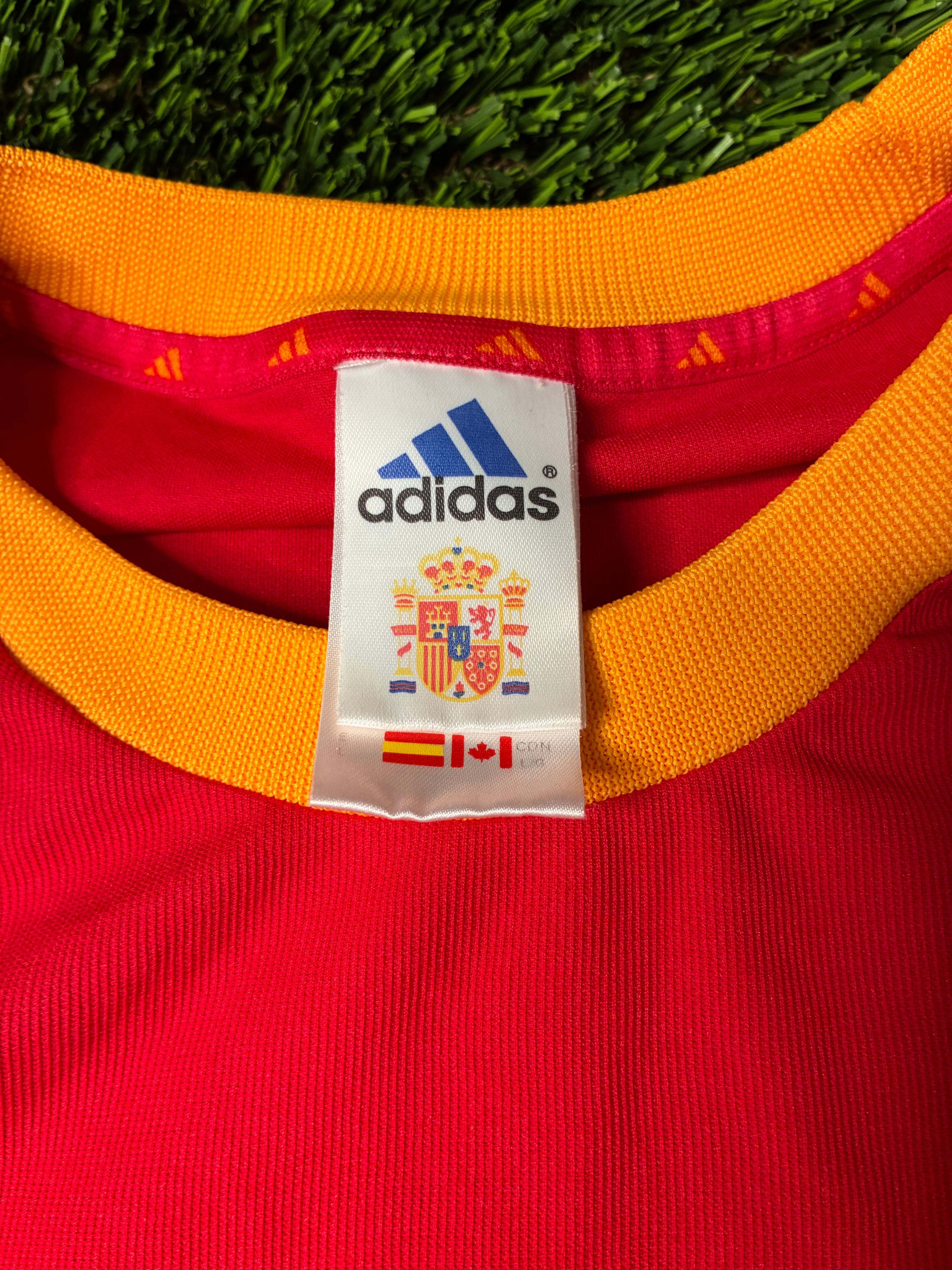 Adidas Spain 2002 World Cup Jersey Size Men's Large
