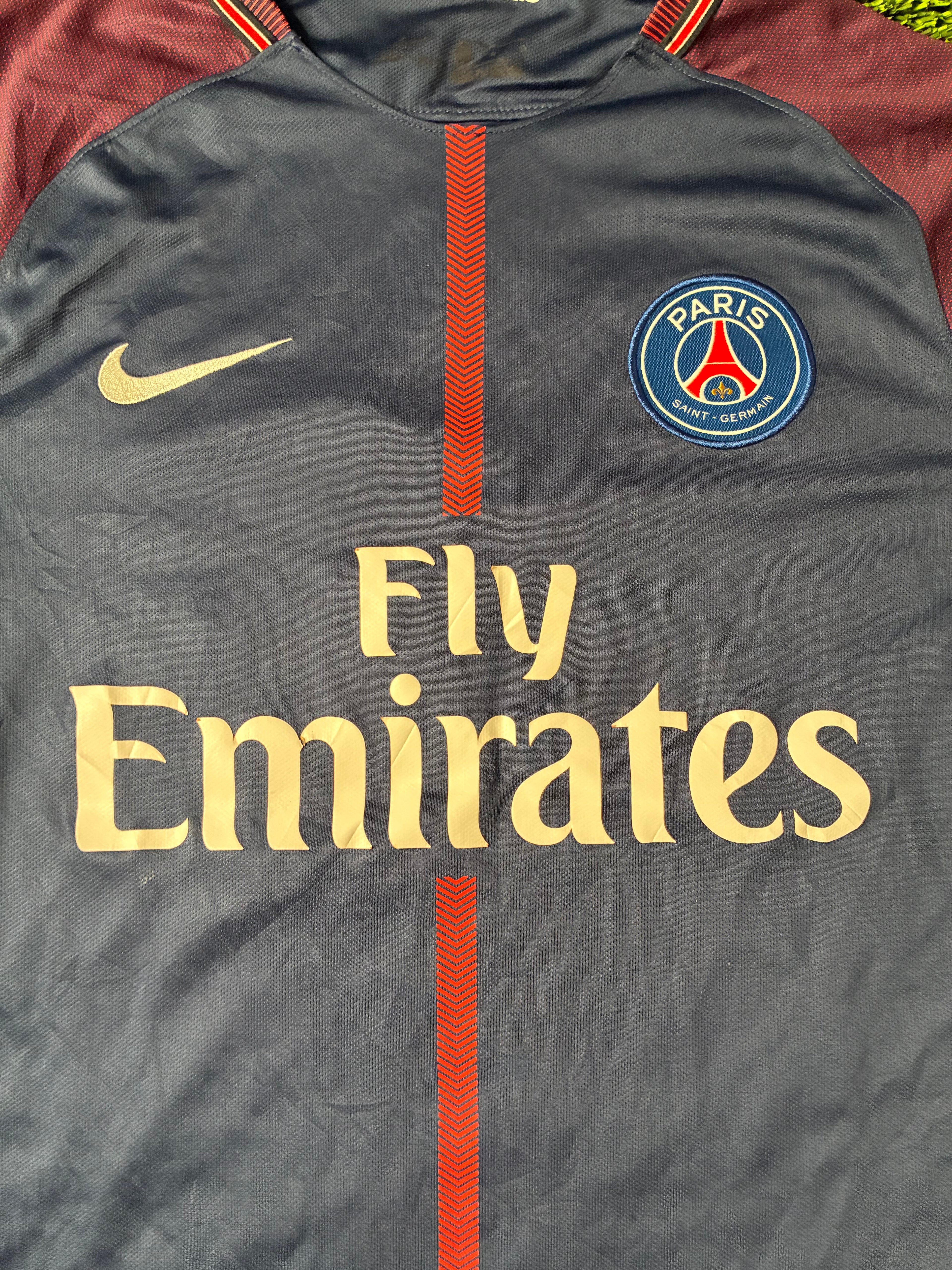 Nike Kylian Mbappe PSG 17/18 Home Jersey Size Men's Large