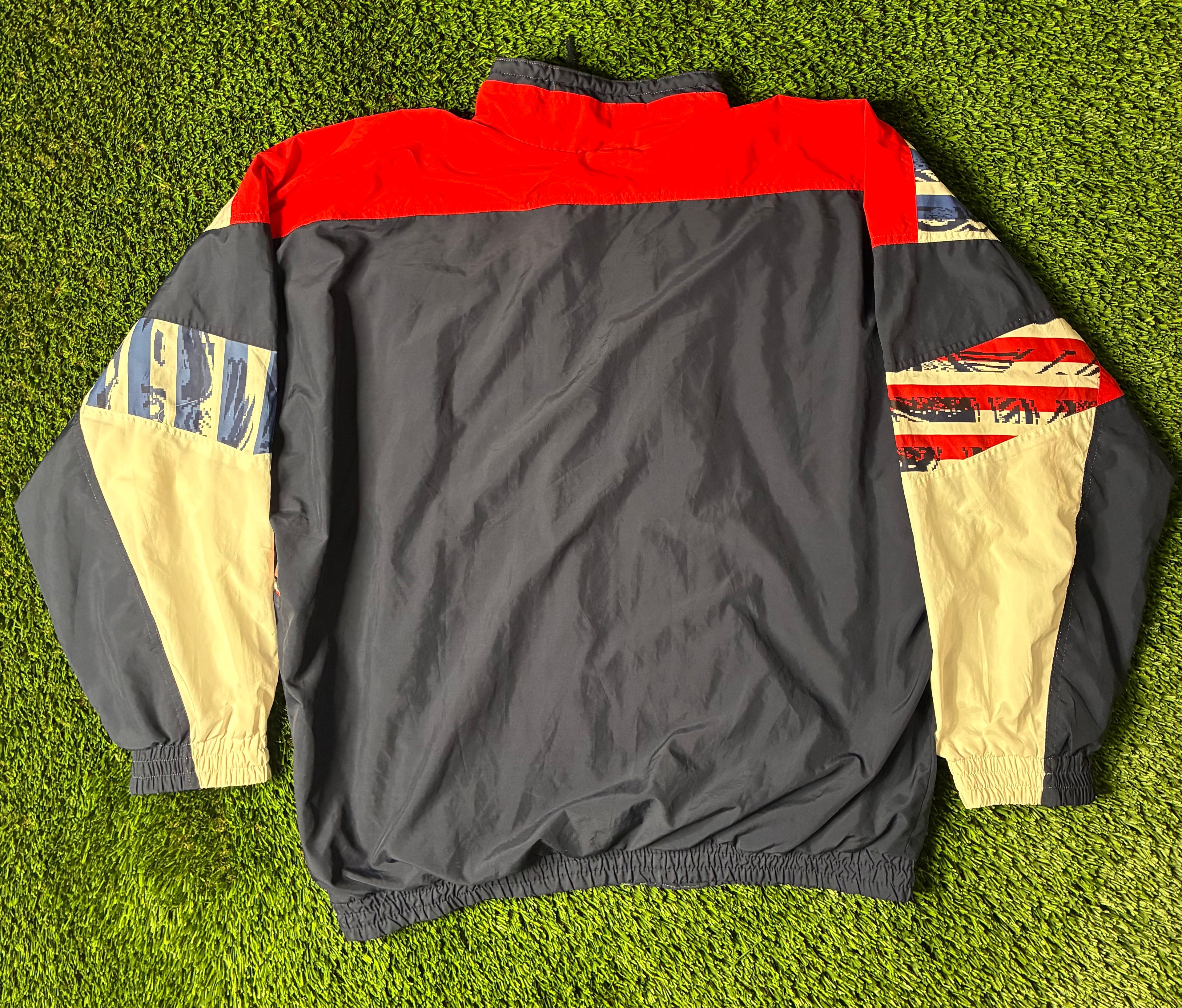 Vintage Cruyff Sports USA Themed Windbreaker Jacket Size Men's Large