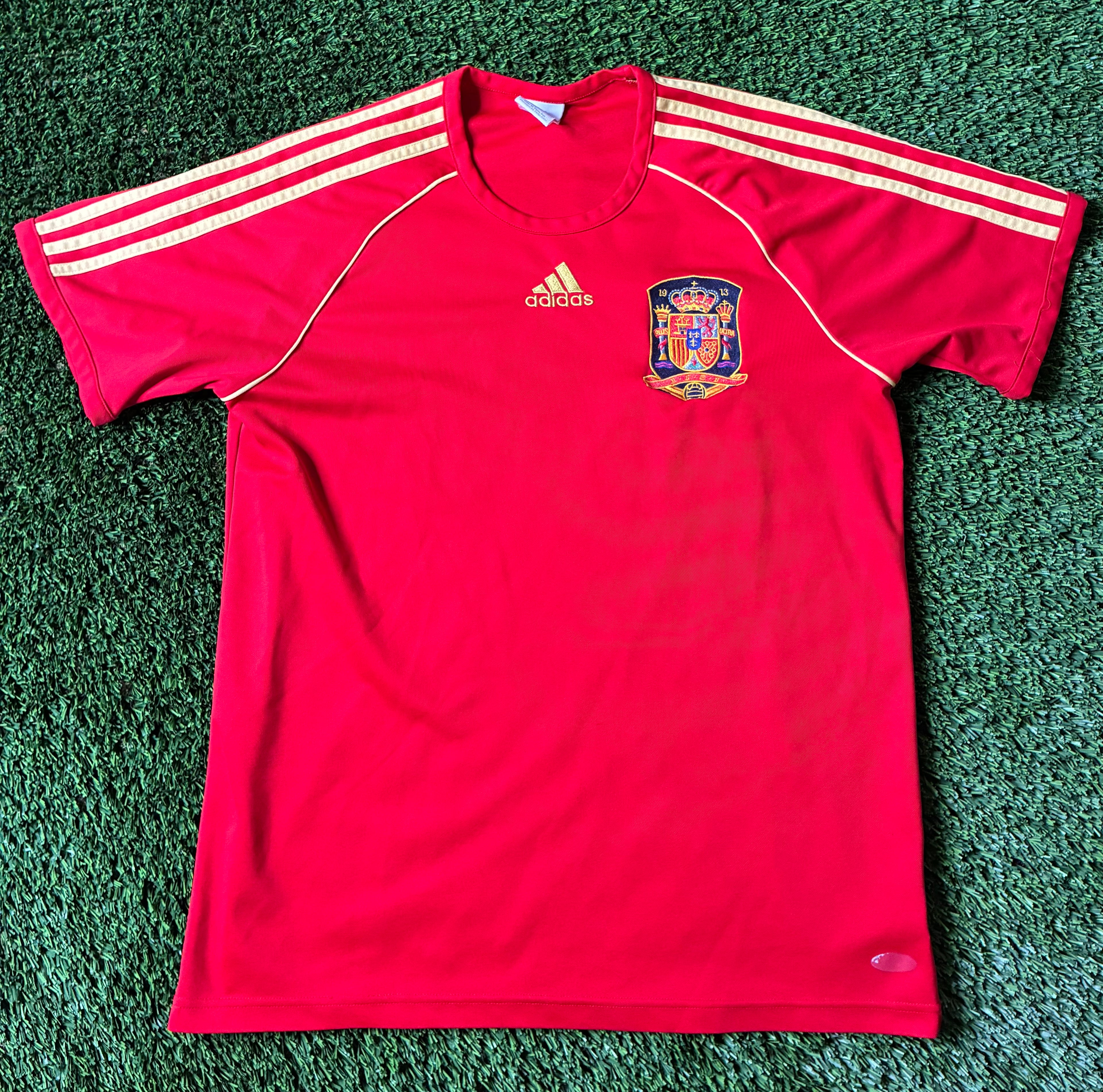 Adidas Spain 2008 Euros Home Jersey Size Men's Medium