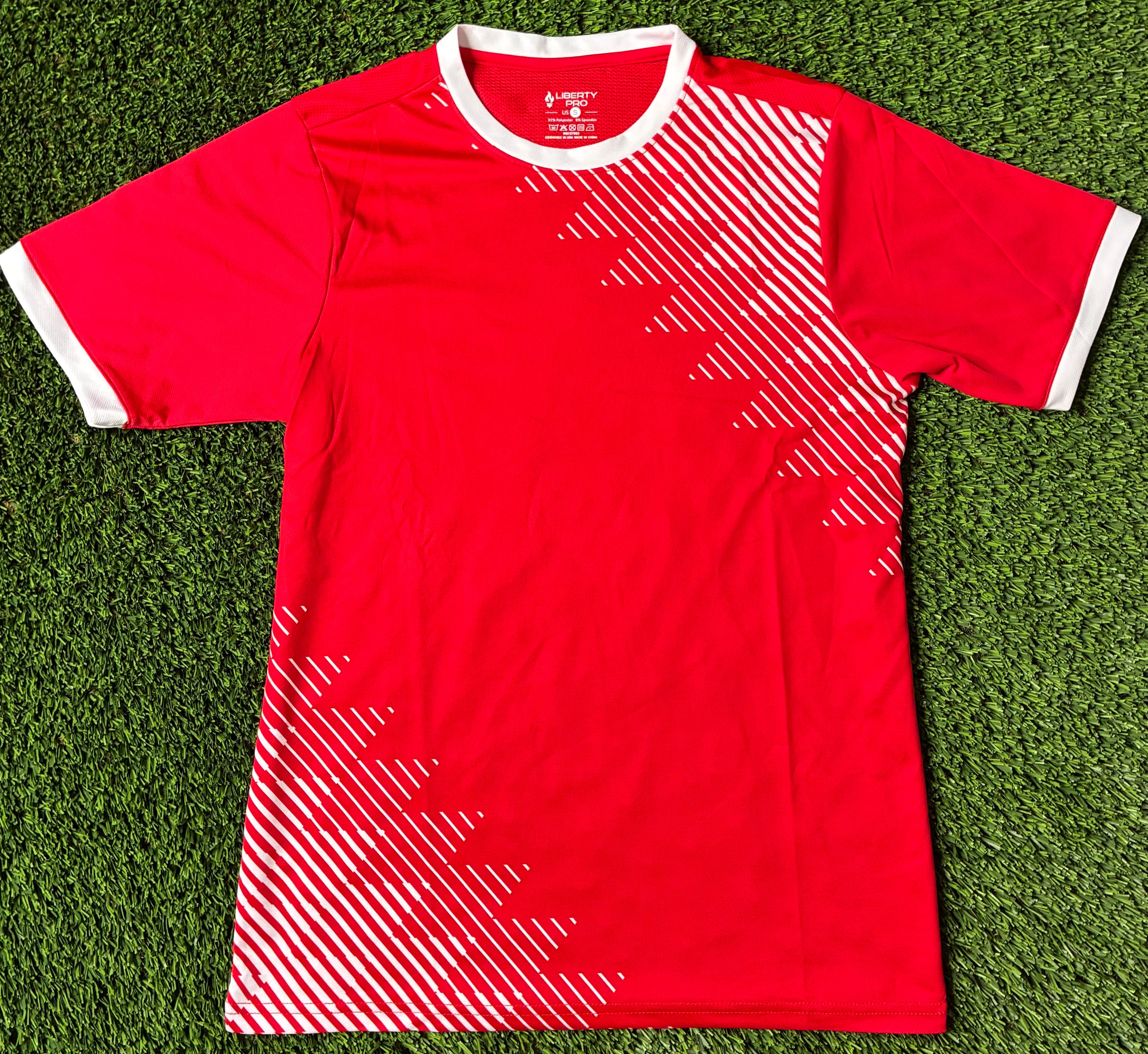Red Custom Jersey Size Small
