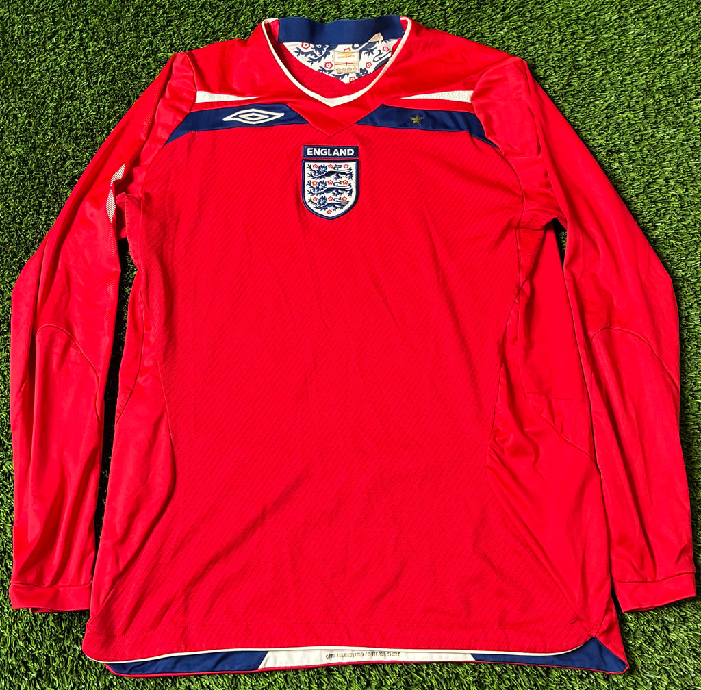 Umbro England 08/10 Away LS Size Large