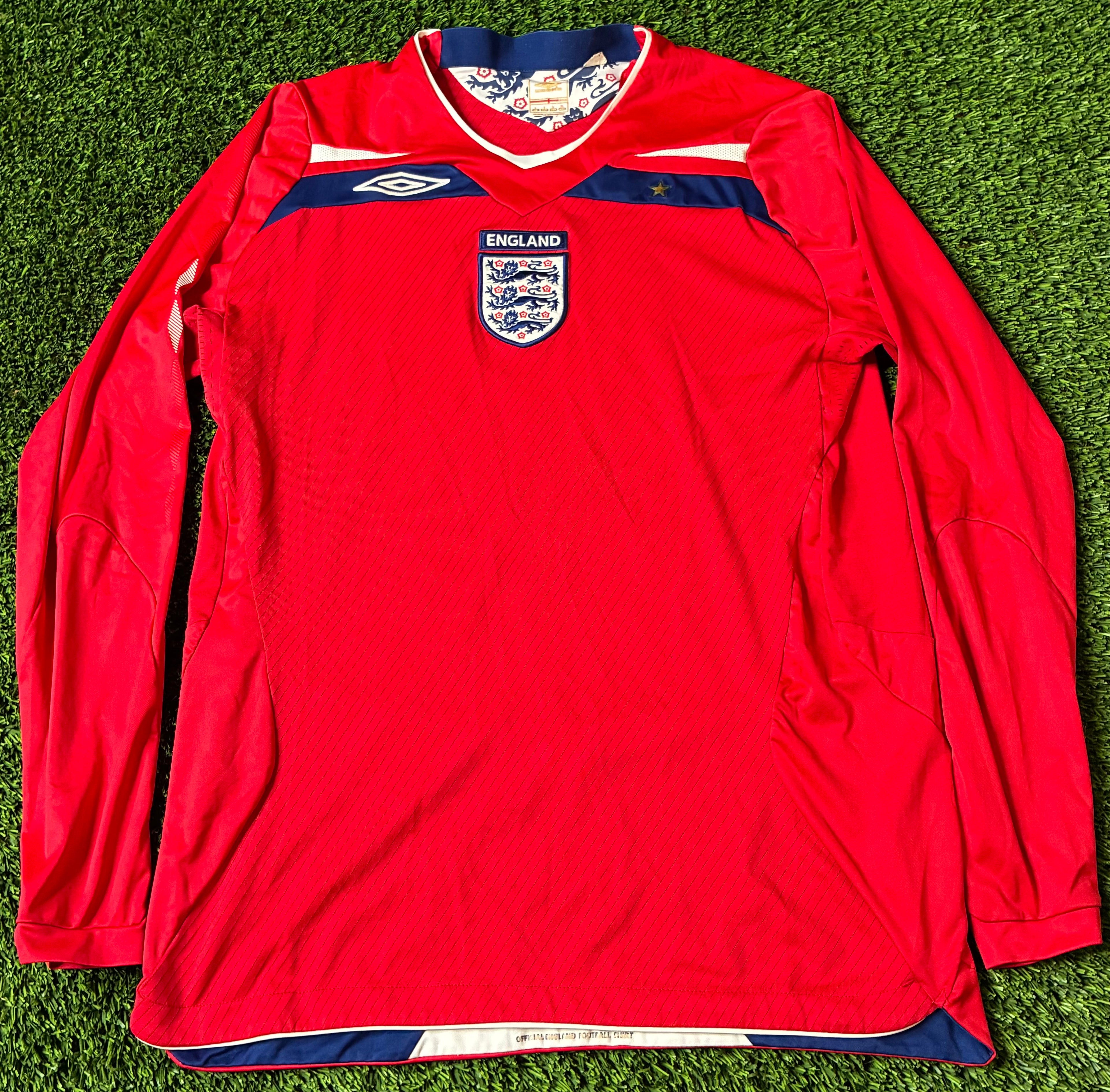 Umbro England 08/10 Away LS Size Large