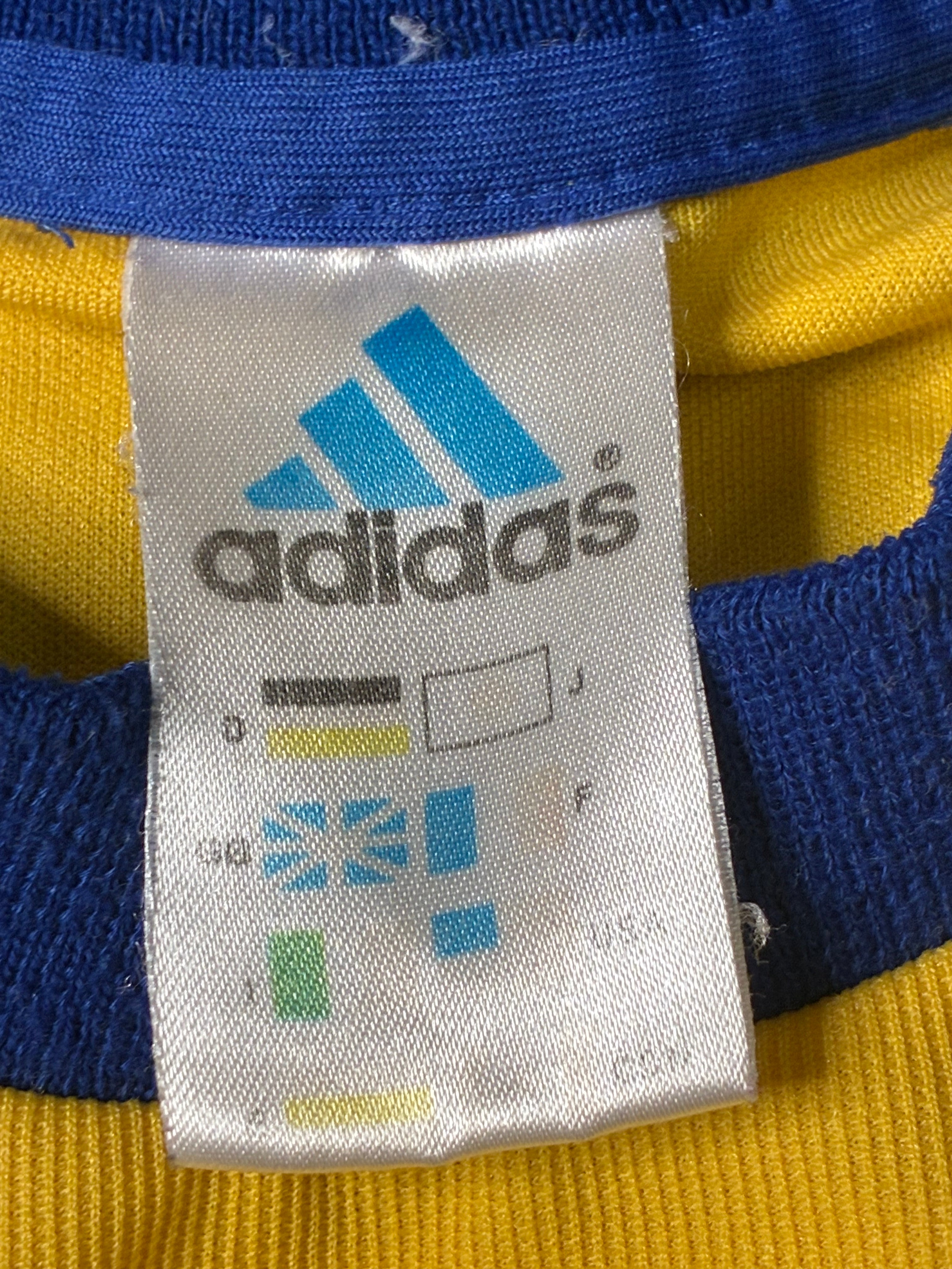 Adidas Sweden 2002 World Cup Home Jersey Size Men's Large
