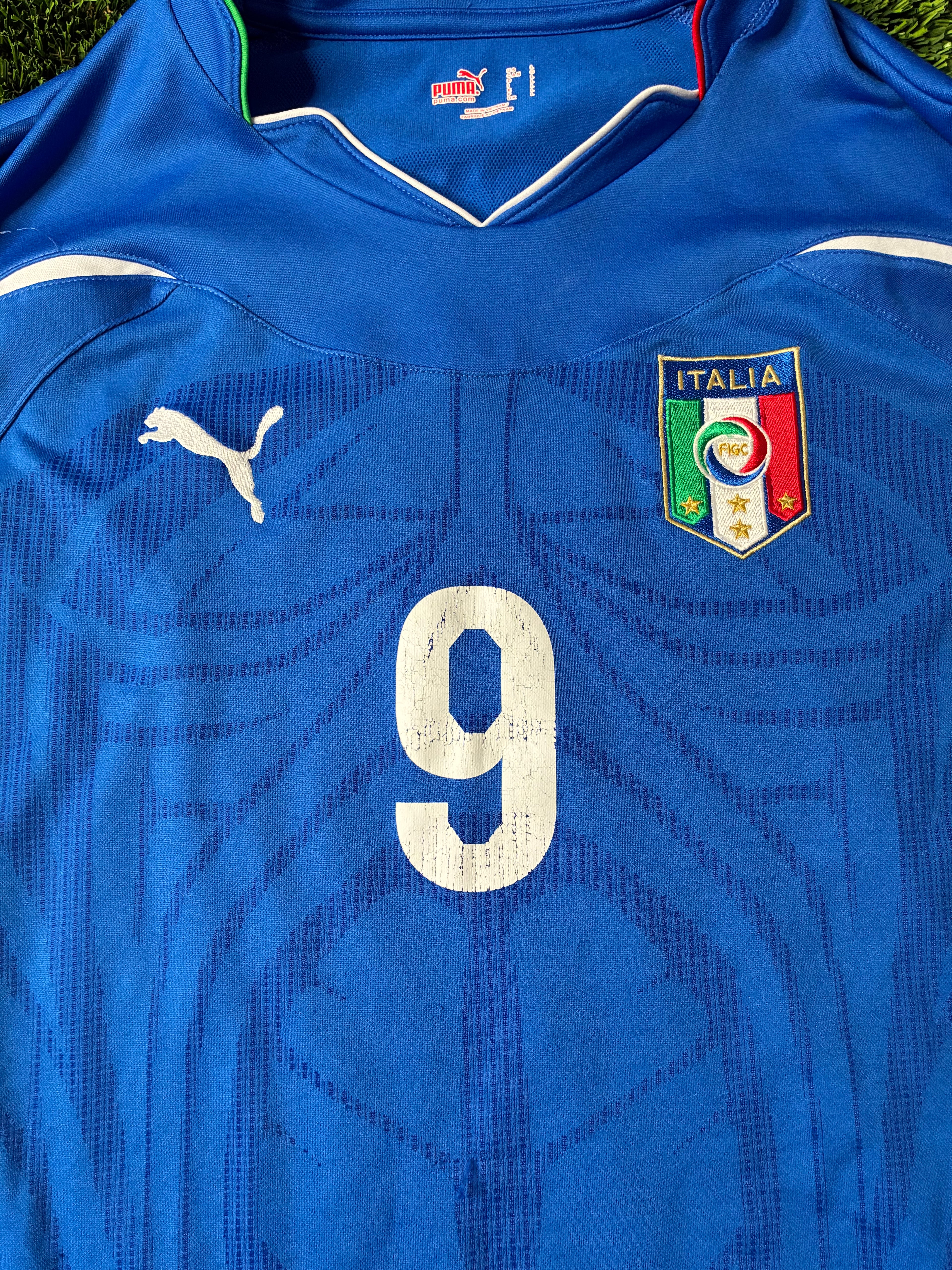 Puma Luca Toni Italy 2010 World Cup Home Jersey Size Men's Large