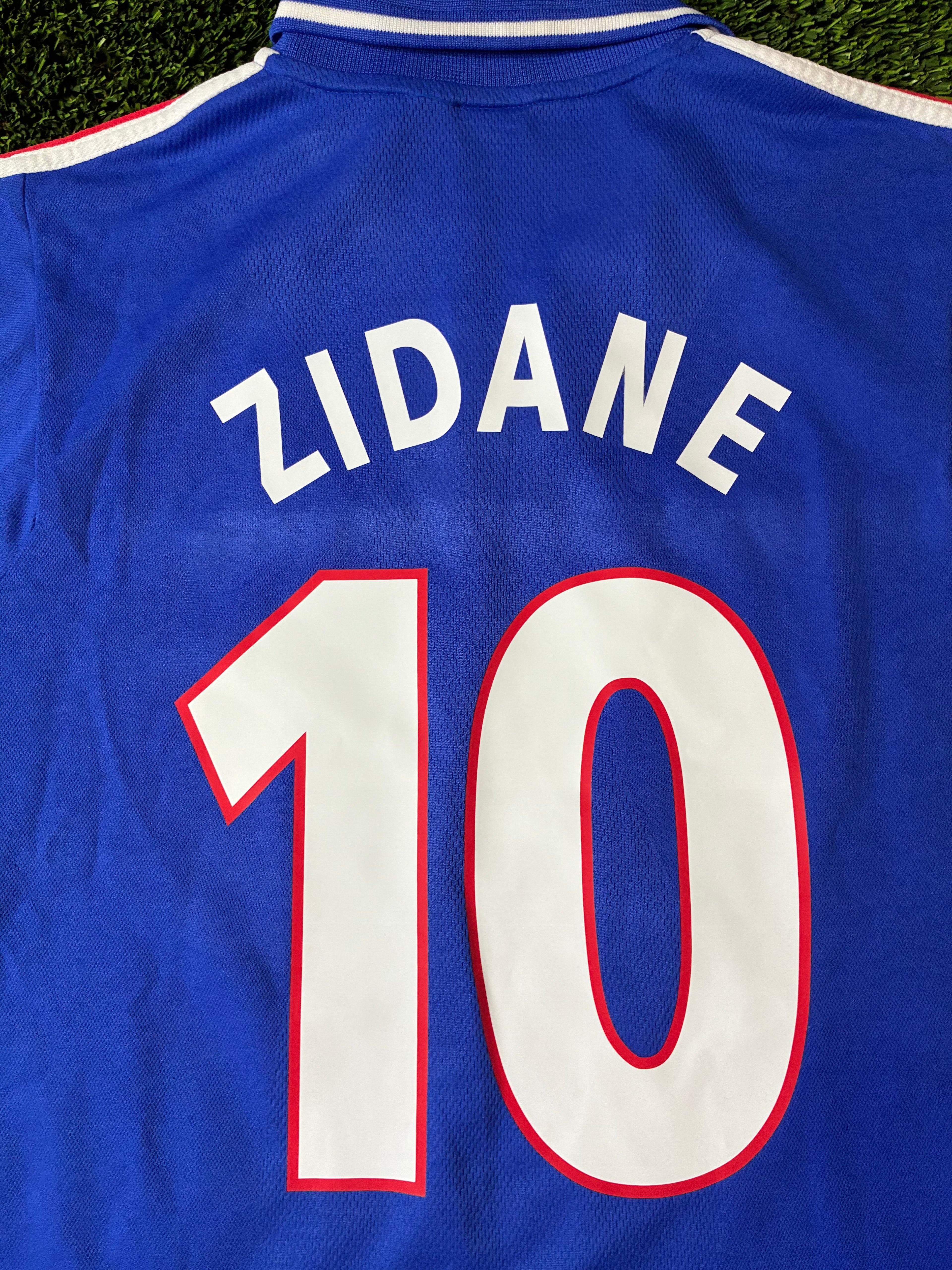 Adidas Zidane #10 France 00/02 Home Jersey Size Men’s XL