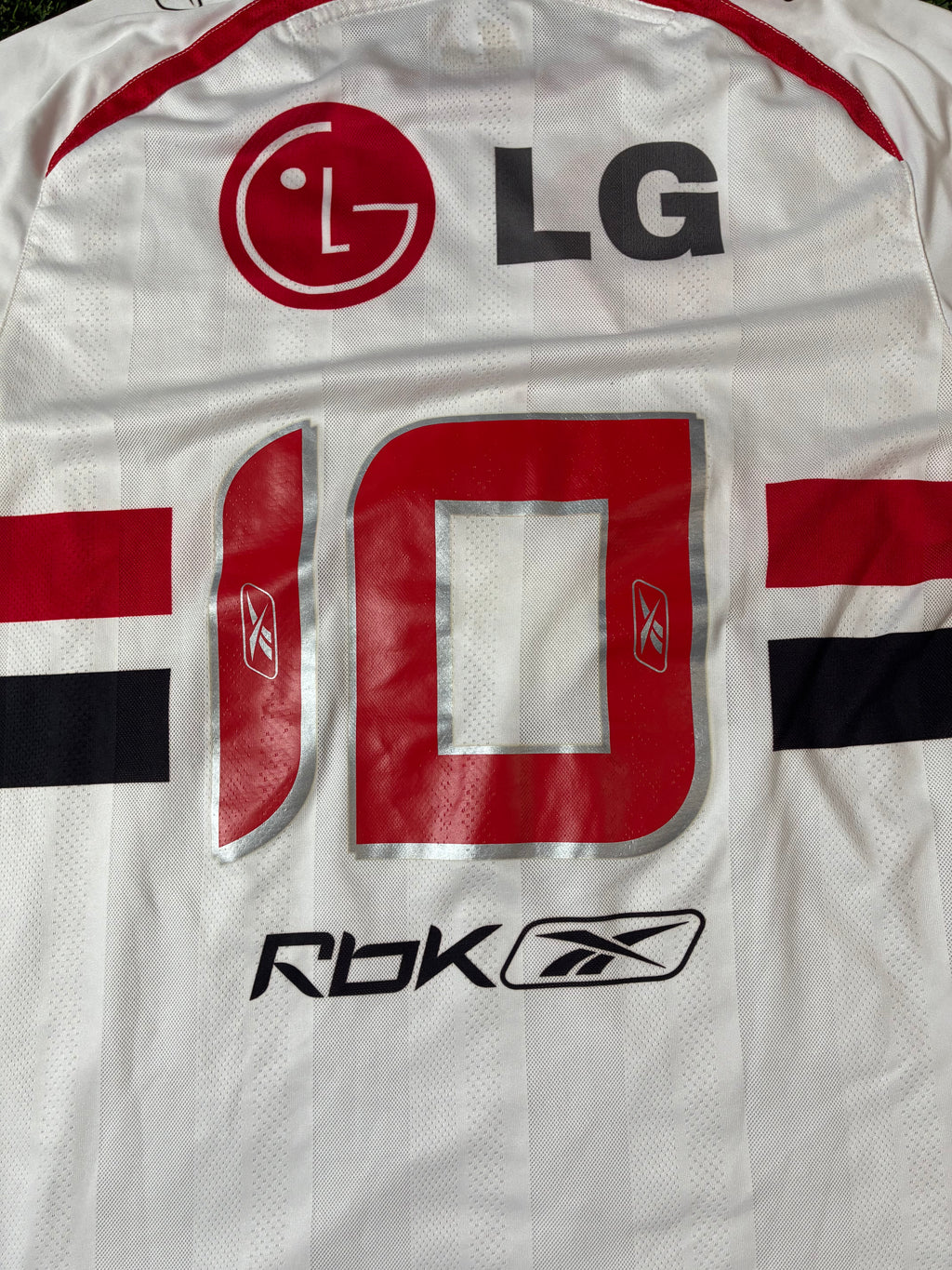 Reebok Adriano #10 São Paulo FC 06/07 Home Jersey Size Large
