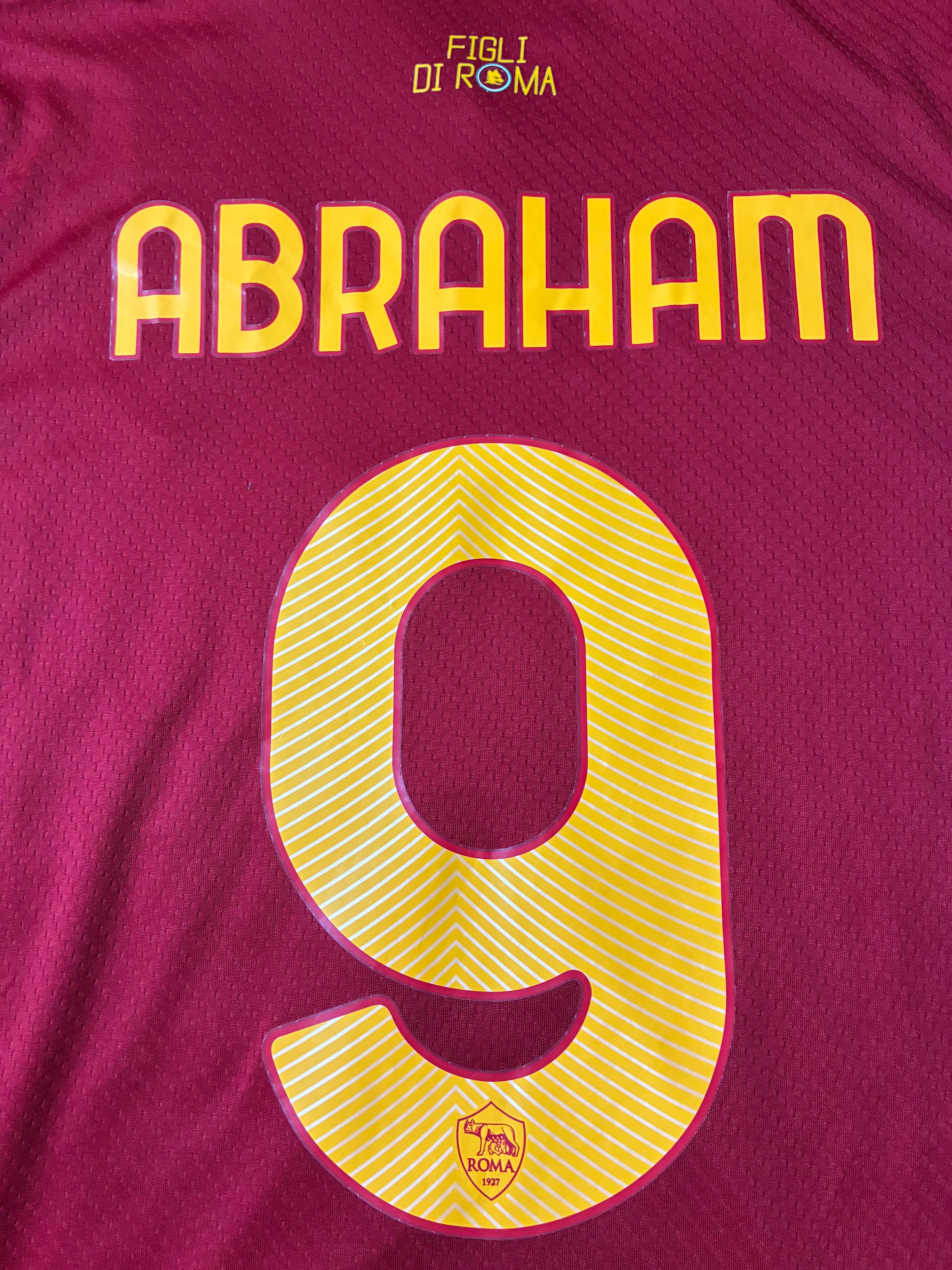 New Balance Tammy Abraham #9 AS Roma 21/22 Home Size Medium