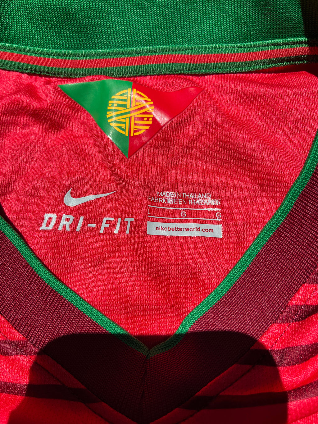 Nike Portugal 2014 World Cup Home Jersey Size Men's Large