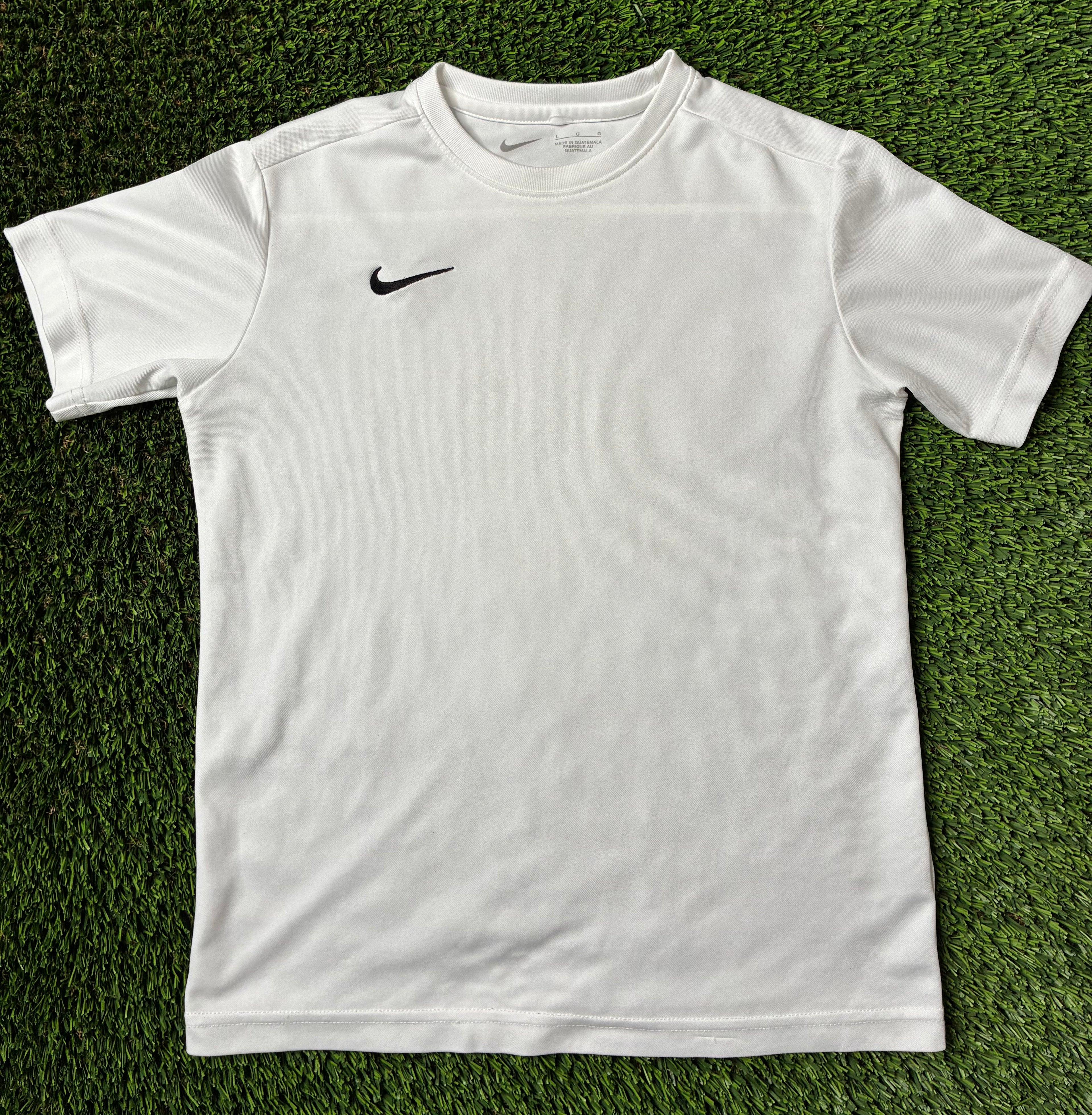 White Nike Custom Jersey Size Youth Large