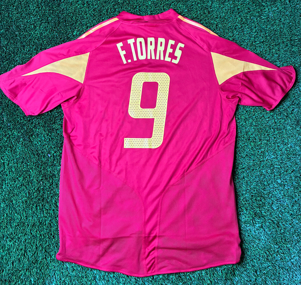 Adidas Torres #9 Spain 2004 Euros Home Jersey Size Men's Large
